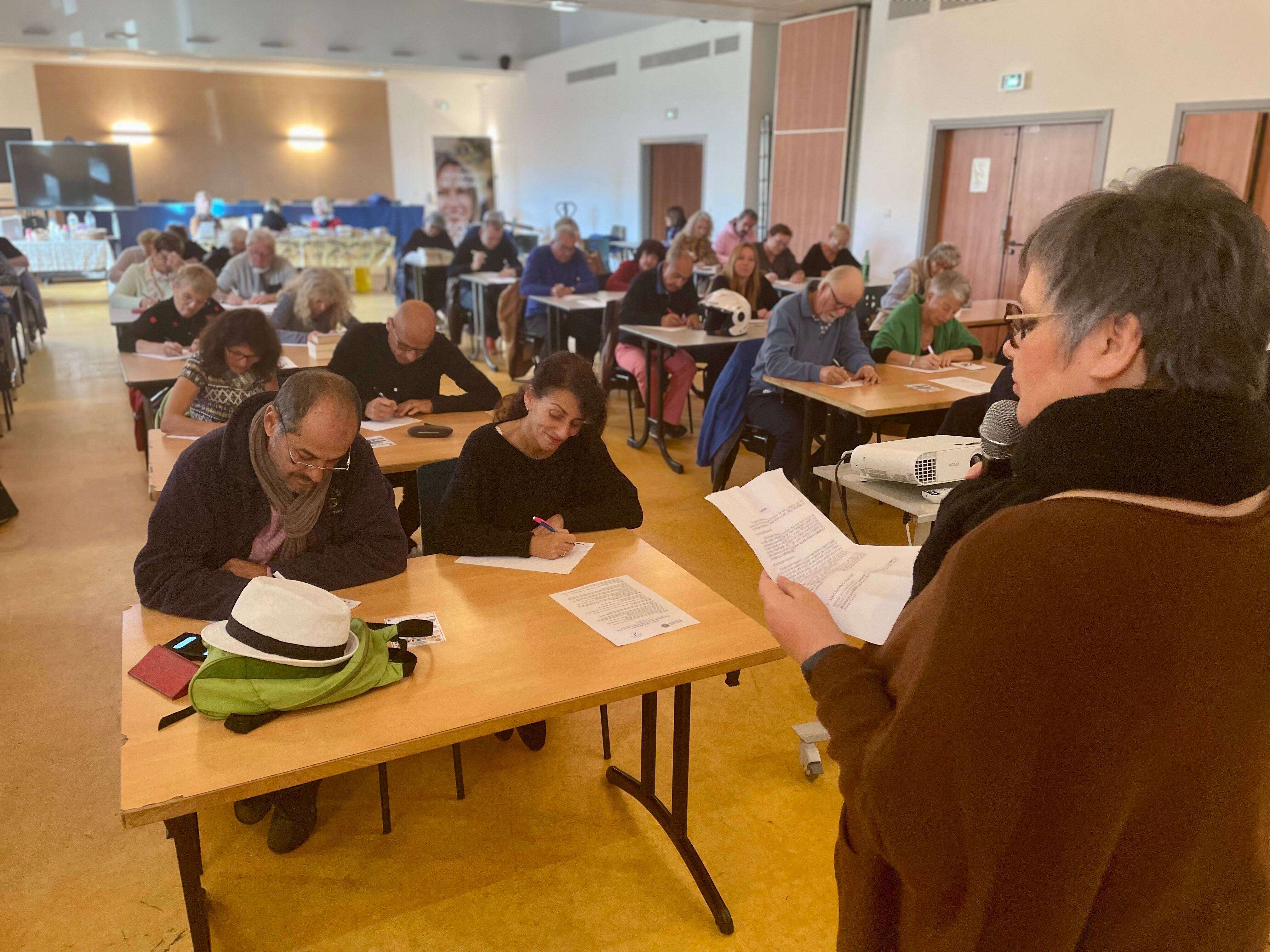 La dictée du Lions Club aura lieu le samedi 25 novembre à Antibes