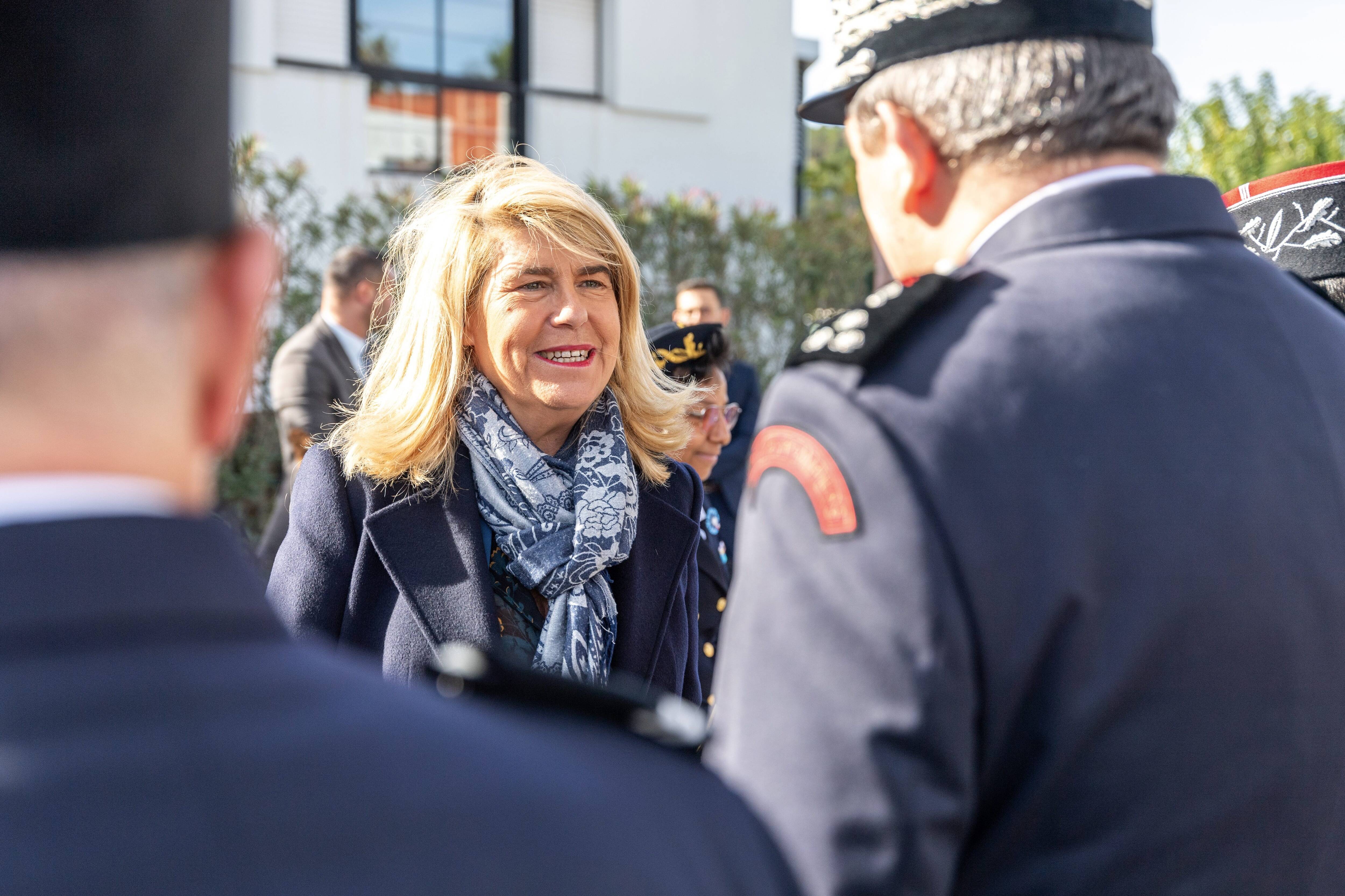 "Il y a un élan autour de l'organisation des JO dans le monde de la sécurité civile": assure la ministre Dominique Faure dans le Var