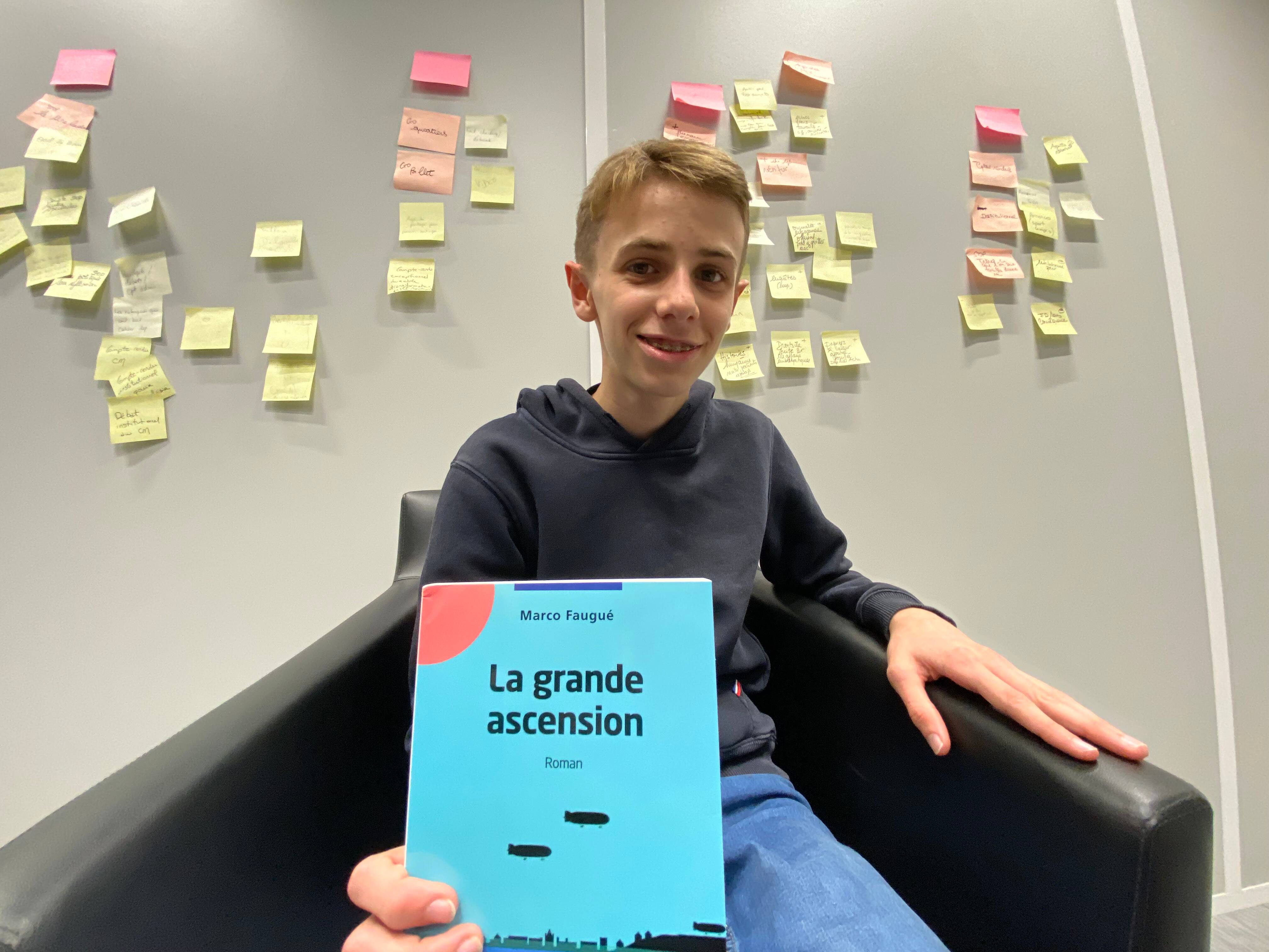 "Depuis toujours j'invente des histoires": à 14 ans, ce collégien de Nice vient de publier son premier roman