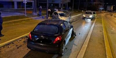 Violente collision entre deux véhicules à Grasse, un homme victime d'un traumatisme crânien