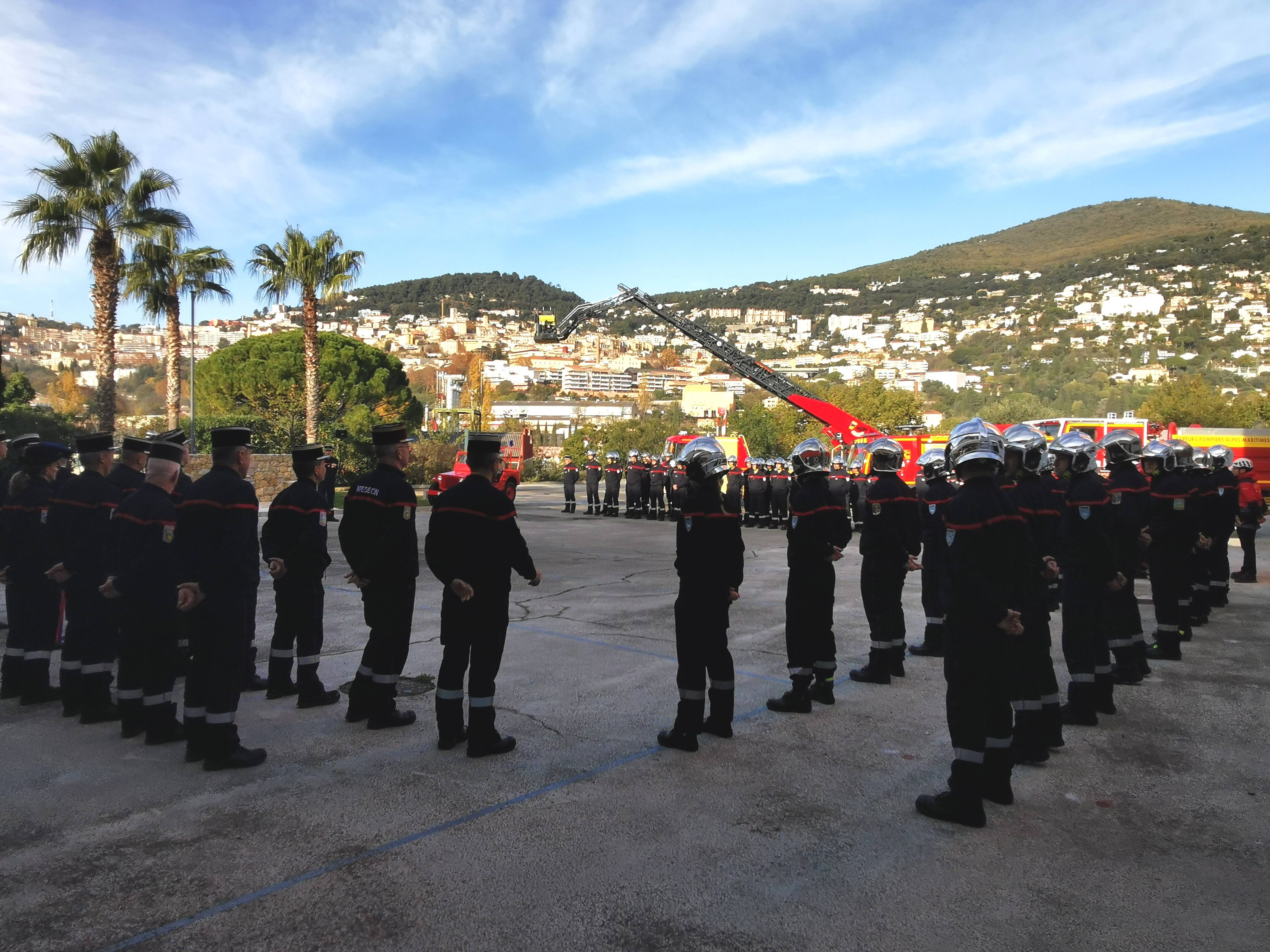 Les pompiers de Grasse célèbrent la Sainte-Barbe avec en tête l'incendie meurtrier de cet été