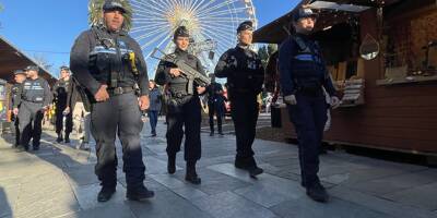 Patrouilles mixtes, armes longues, bornes d'appel... Comment les forces de l'ordre redoublent de vigilance sur le marché de Noël à Nice