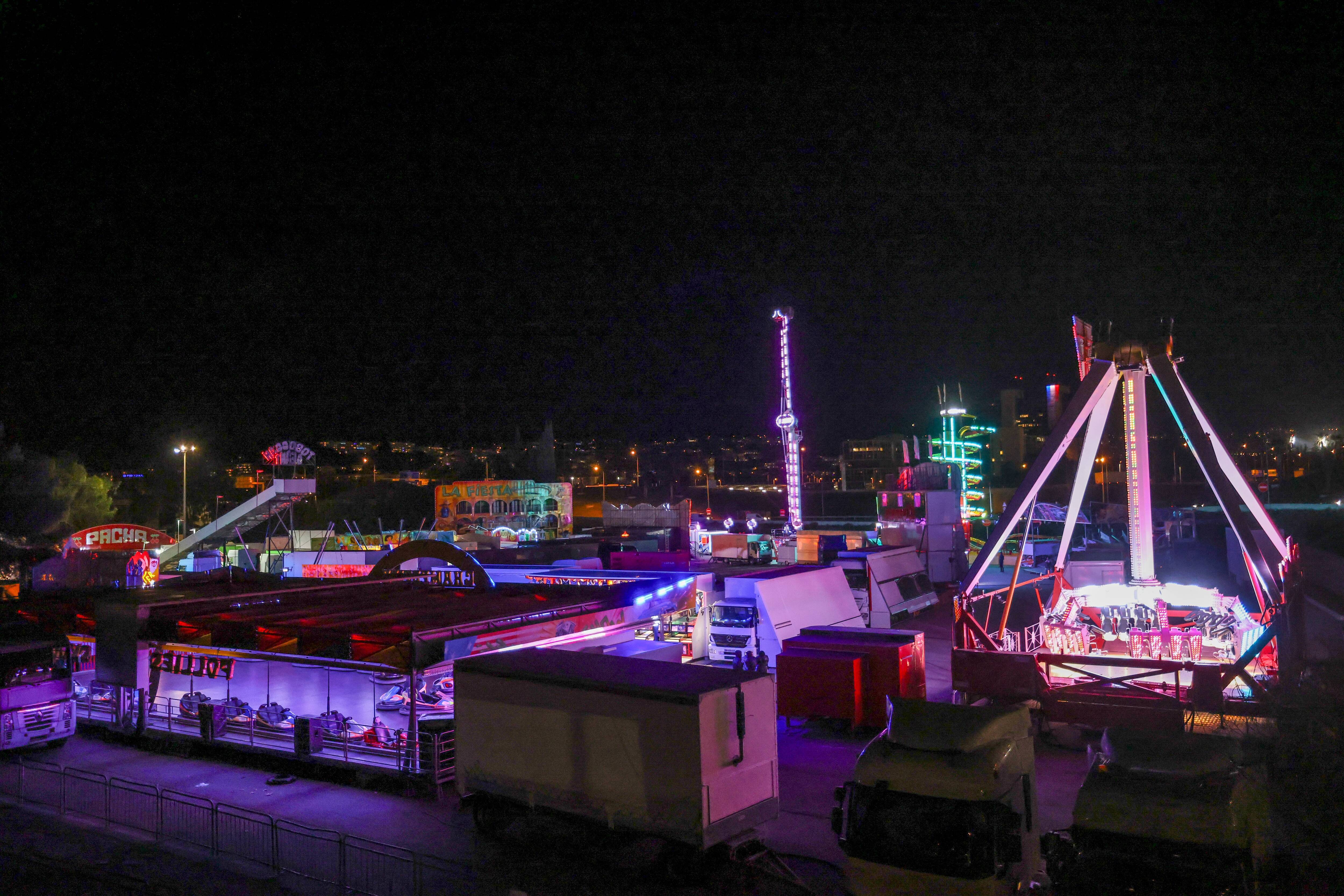 Installés au MIN de Nice, les manèges de la fête foraine ont du mal à décoller