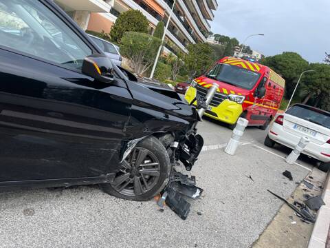 Double accident en voiture