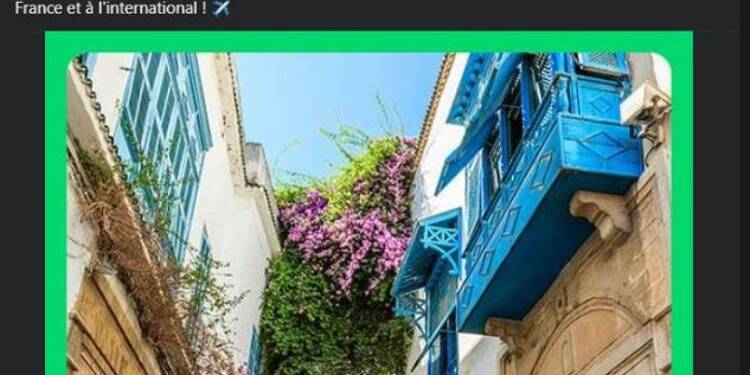 Une compagnie aérienne illustre une offre de voyage pour Toulon... avec une photo de Tunis