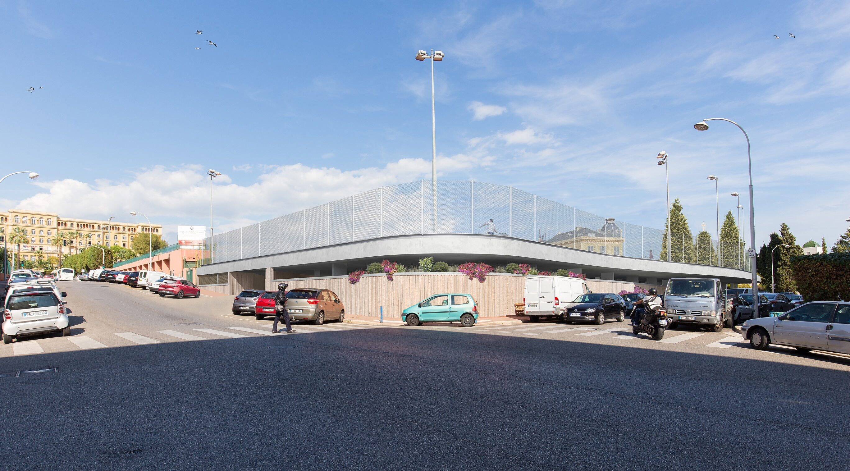 Un nouveau parking sous les courts du LTC au Parc-Impérial à Nice cet été