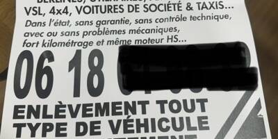 L'arnaque est affichée dans tout Nice: attention à cette fausse annonce proposant d'acheter votre véhicule