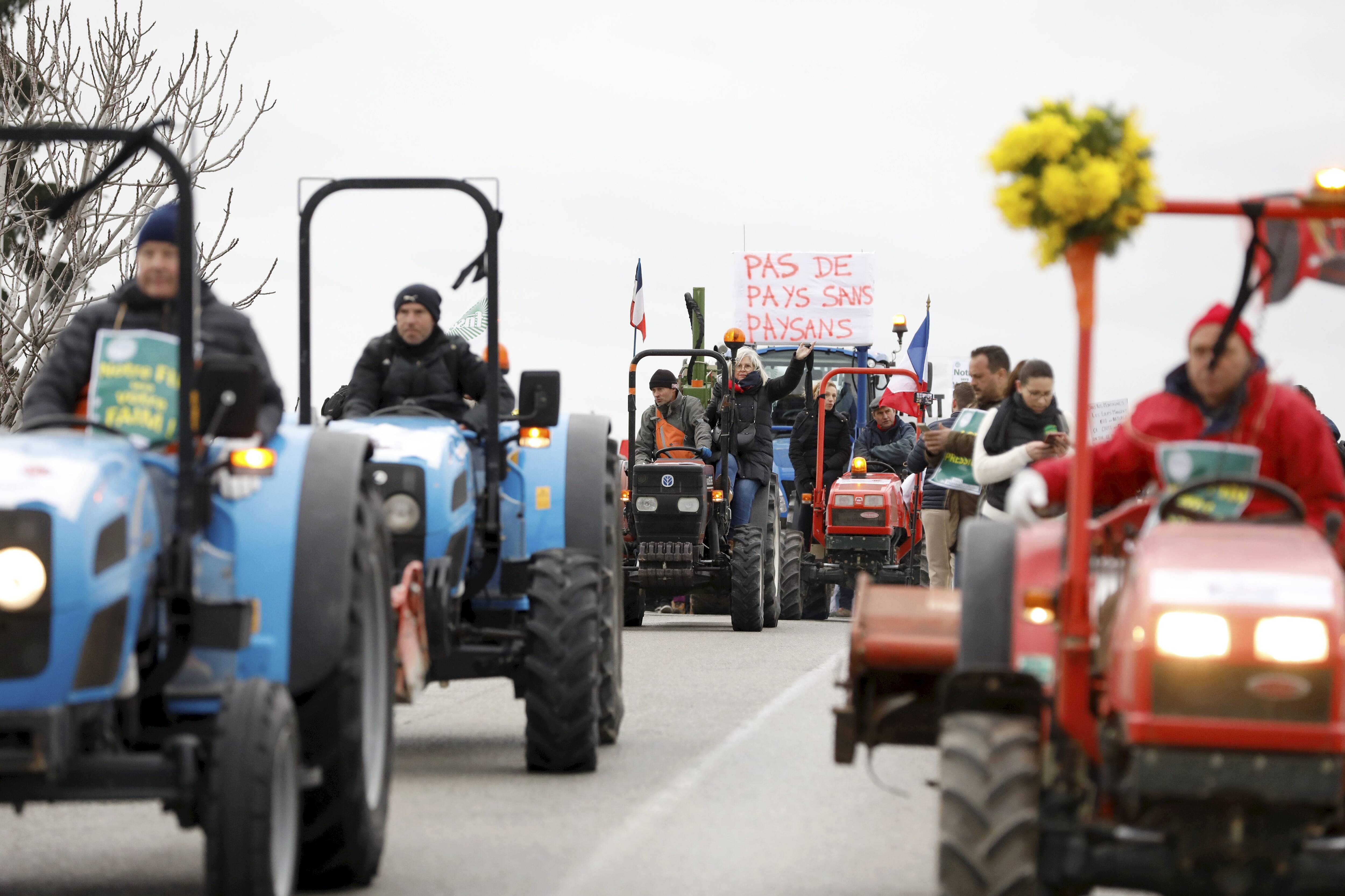 "On aide les agriculteurs à s'installer, mais pas à vivre": à Nice, 200 manifestants portent le mal-être paysan en préfecture