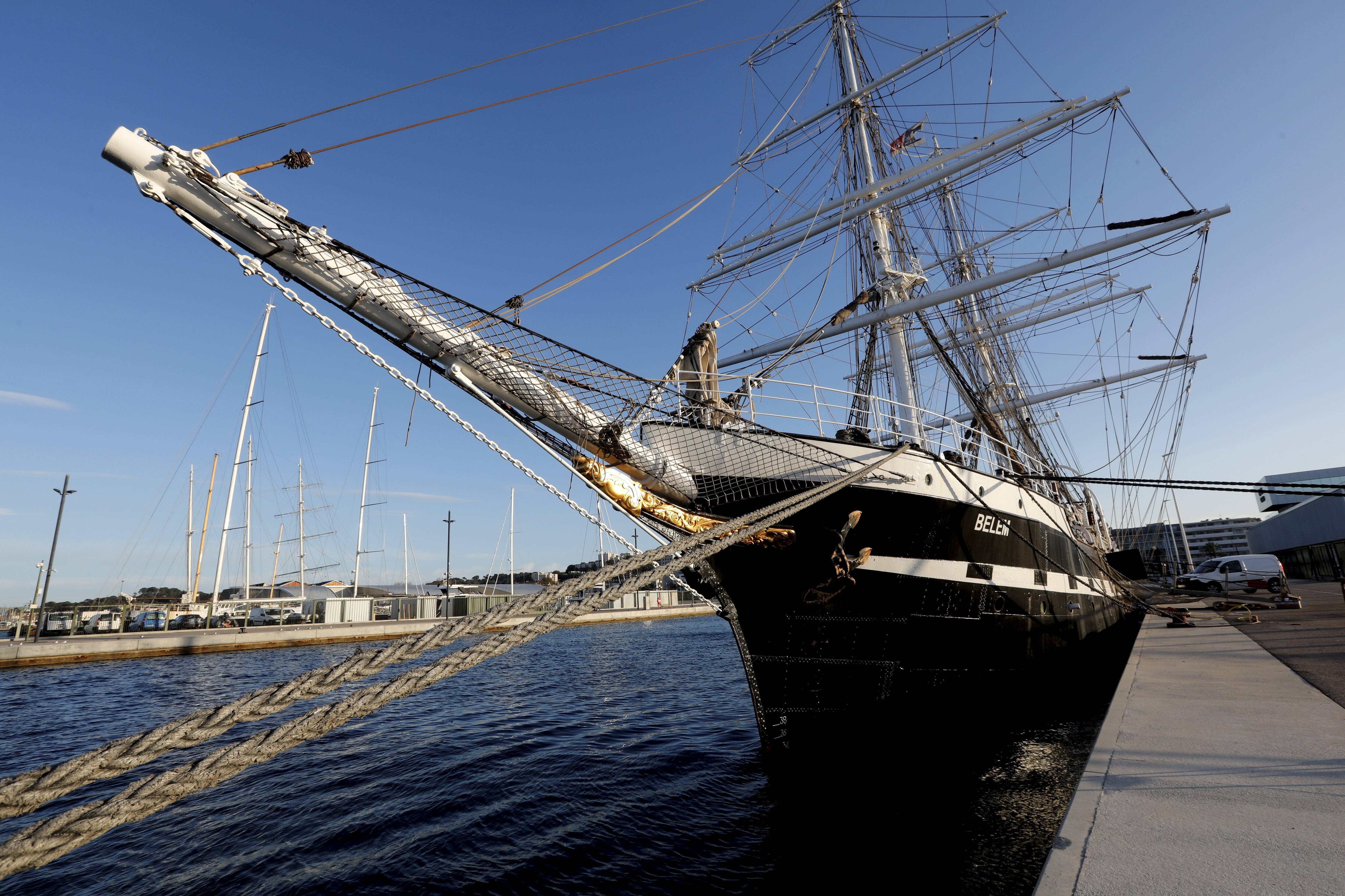 Dernier grand voilier français, le Belem se refait une beauté à La Seyne avant de ramener la flamme olympique à Marseille
