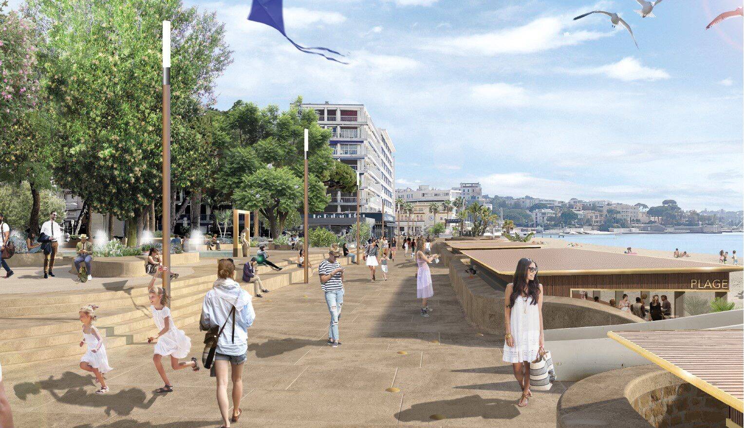 Trois ans de travaux, un chantier à 18M¬... Voilà à quoi va ressembler le bord de mer de Juan-les-Pins