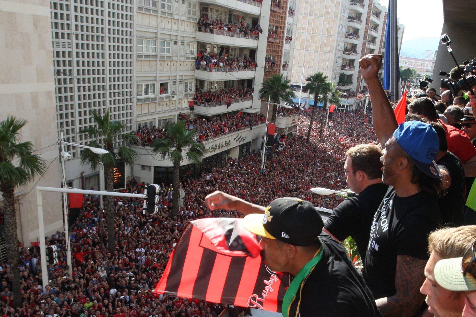 La liesse des supporters du RCT qui avaient envahi les parties communes d'un immeuble, à l'origine d'un procès contre l'État dix ans plus tard