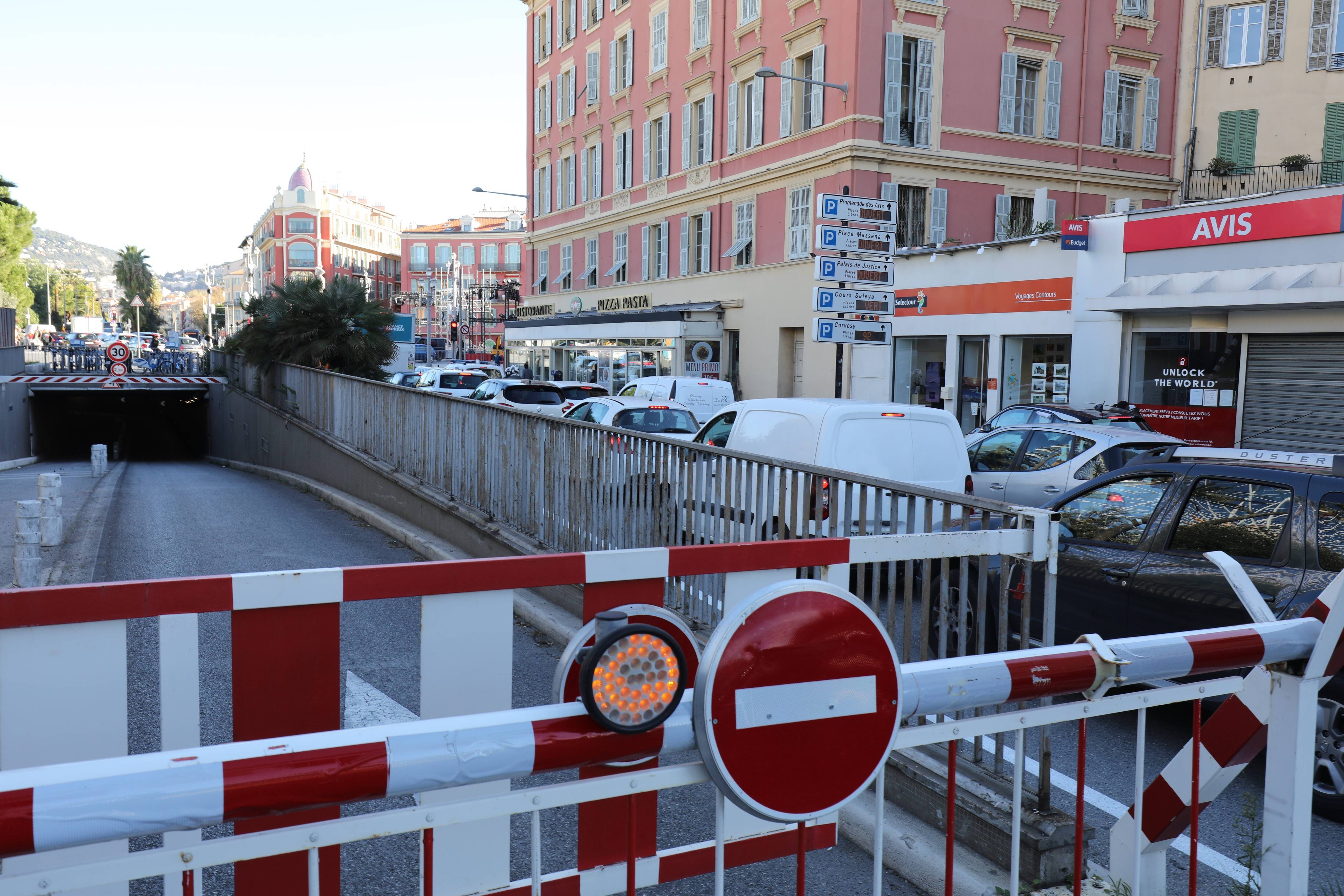 Attention, le tunnel Liautaud fermé ce jeudi soir entre la sortie "port" et l'entrée "Riquier" à Nice