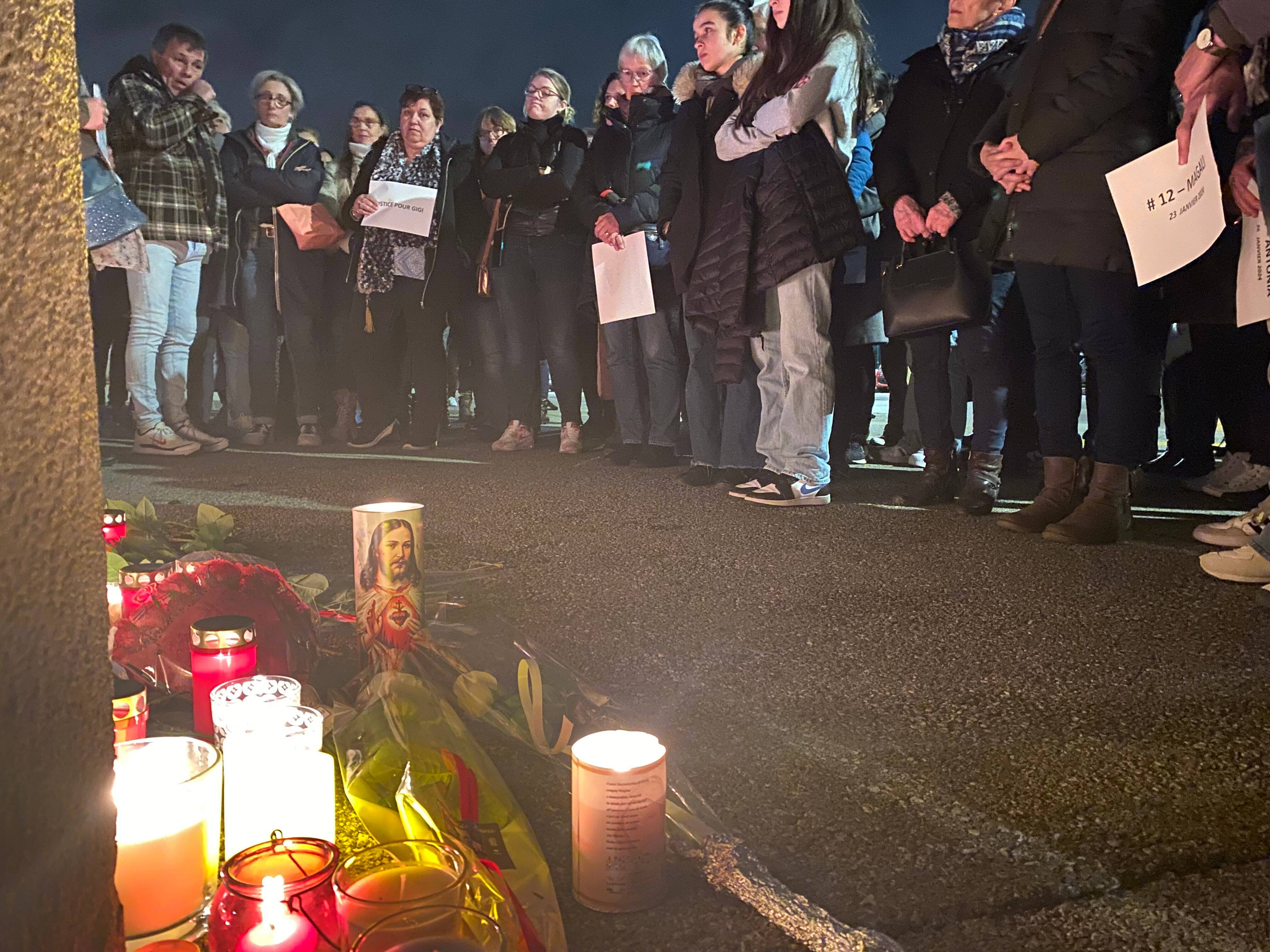 "On est là pour dire qu'on a tellement de chagrin": un rassemblement en hommage à "Gigi" tuée sous les coups de son conjoint à Cagnes-sur-Mer