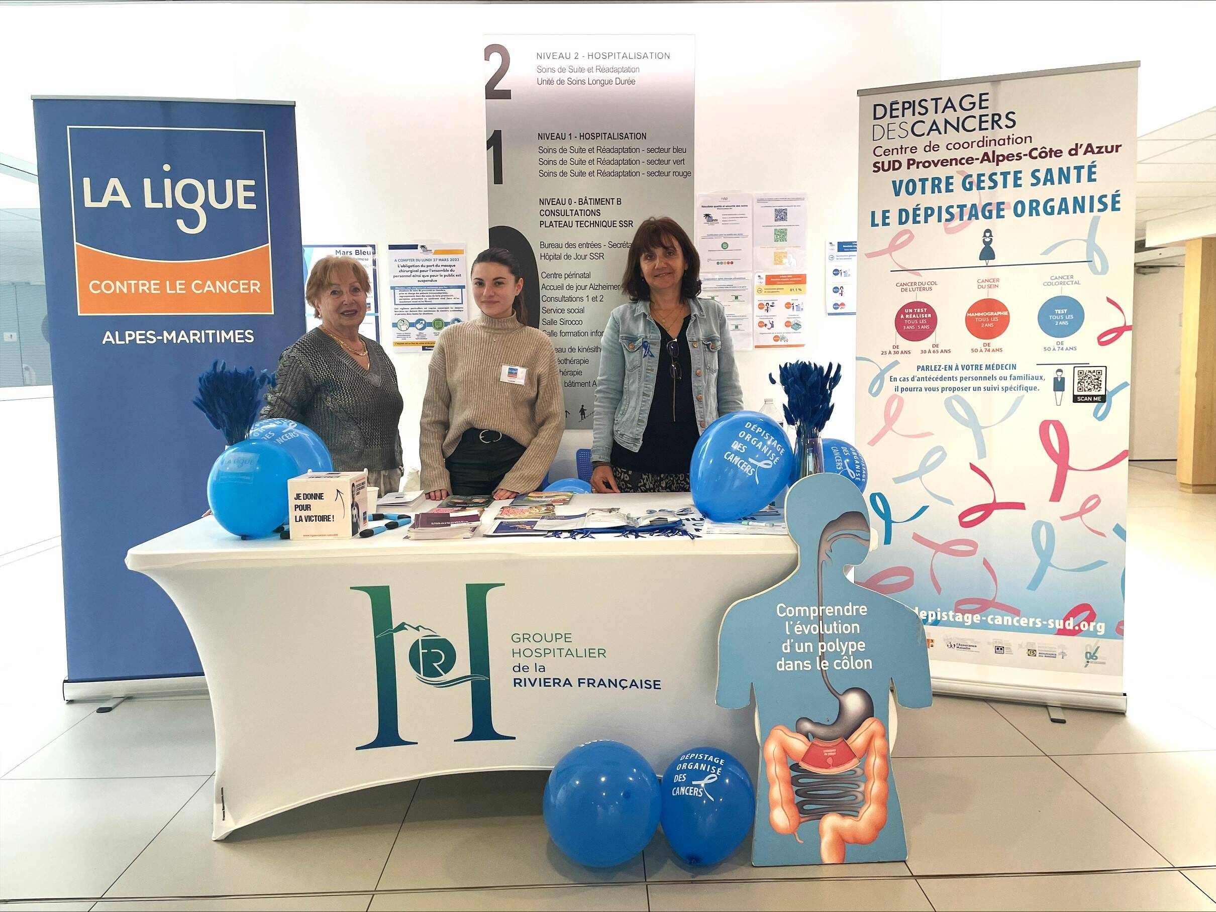 La Palmosa hospital in Menton mobilized against colorectal cancer