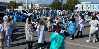Manifestation des infirmiers à Nice: la bretelle de sortie d'autoroute n°51 a rouvert à la circulation