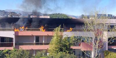 Les balcons d'une résidence de Villeneuve-Loubet prennent feu