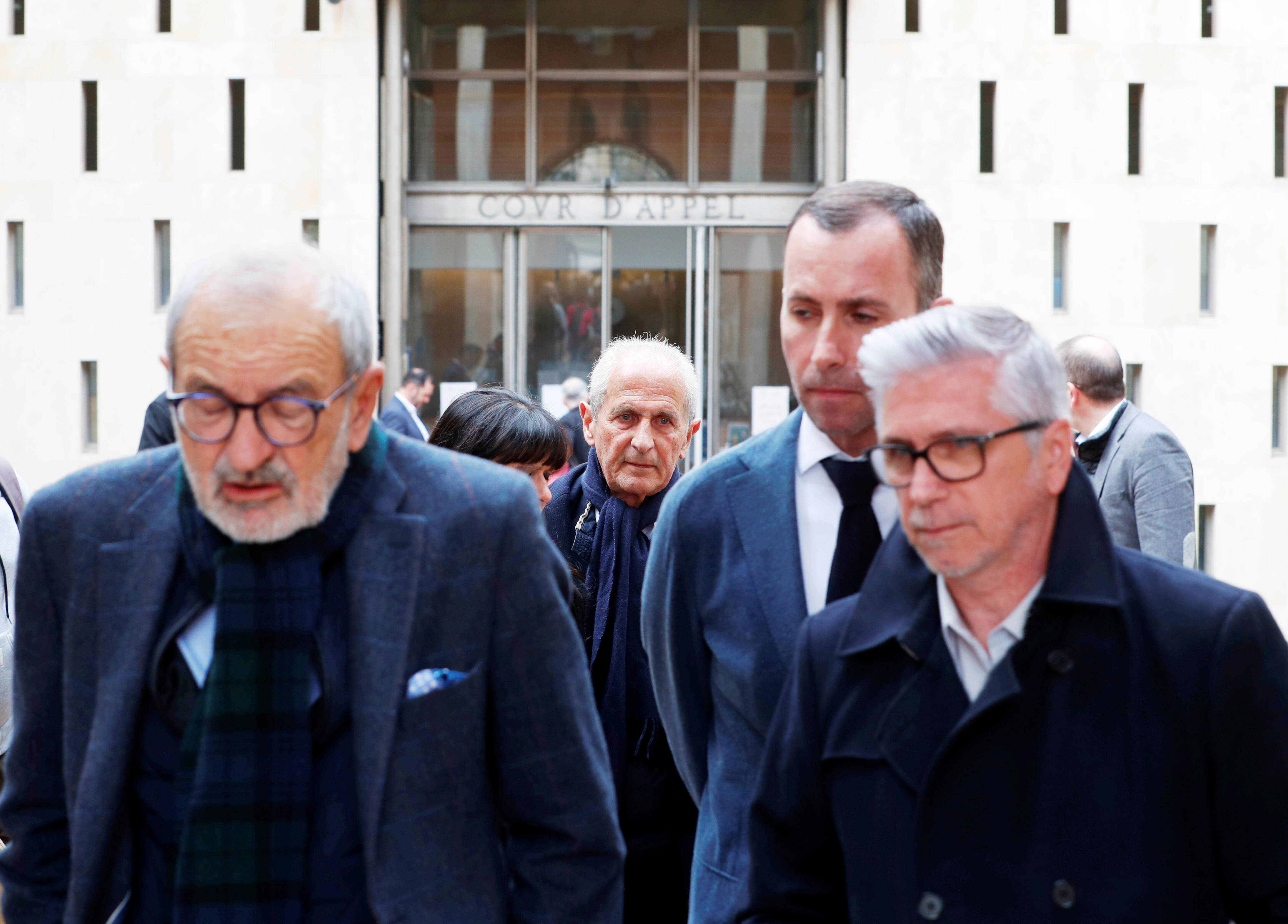 Jugé en appel dans l'affaire du frigo, Hubert Falco a pu compter sur le soutien de ses proches