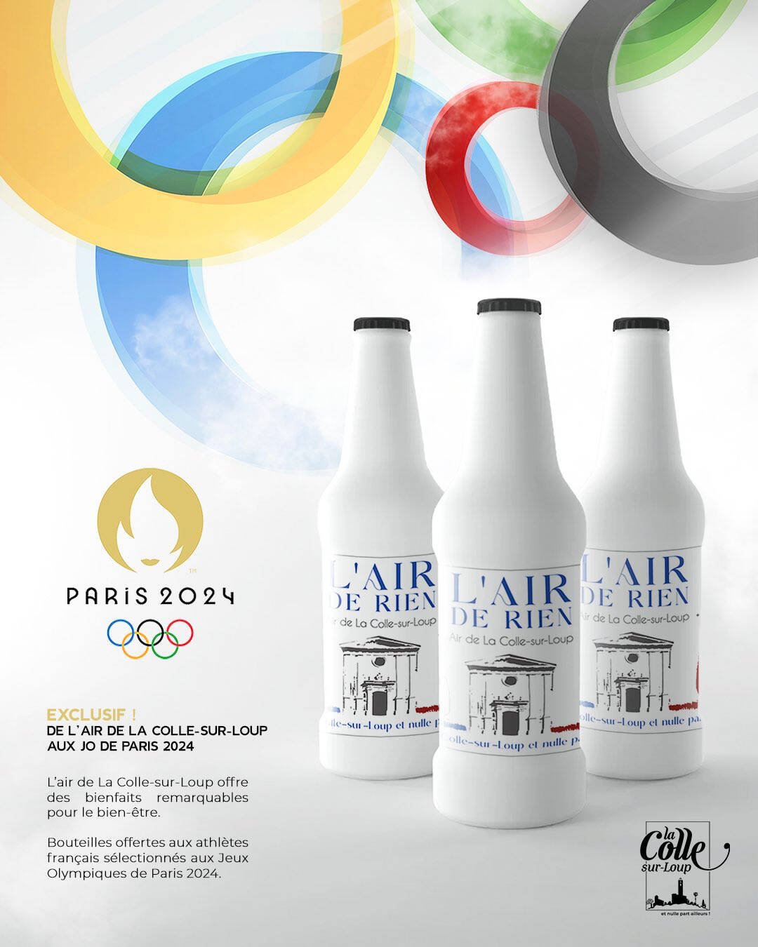 La Colle-sur-Loup offre aux athlètes français des JO son air pur en bouteille