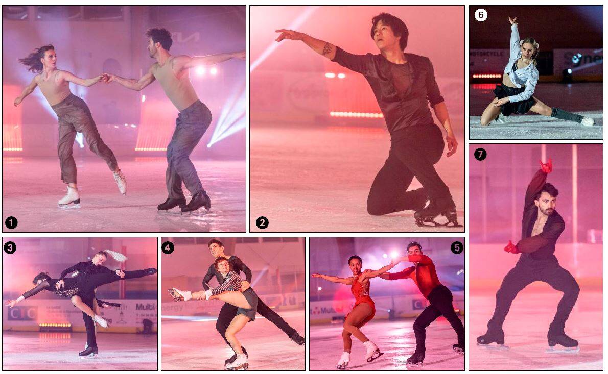 Des étoiles plein les yeux lors du passage de l'équipe de France de patinage artistique à La Garde