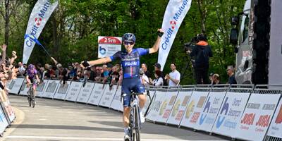 Déjà 3 victoires cette saison: le cycliste varois Lenny Martinez lève encore les bras, à Besançon