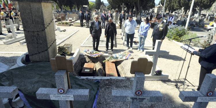 Deux soldats français inhumés au carré militaire du cimetière municipal de Draguignan
