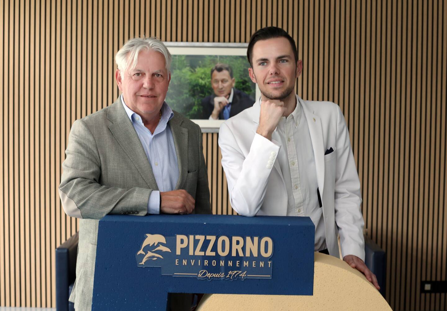Frédéric et Jean-Charles Pizzorno au siège de l’entreprise à Draguignan.