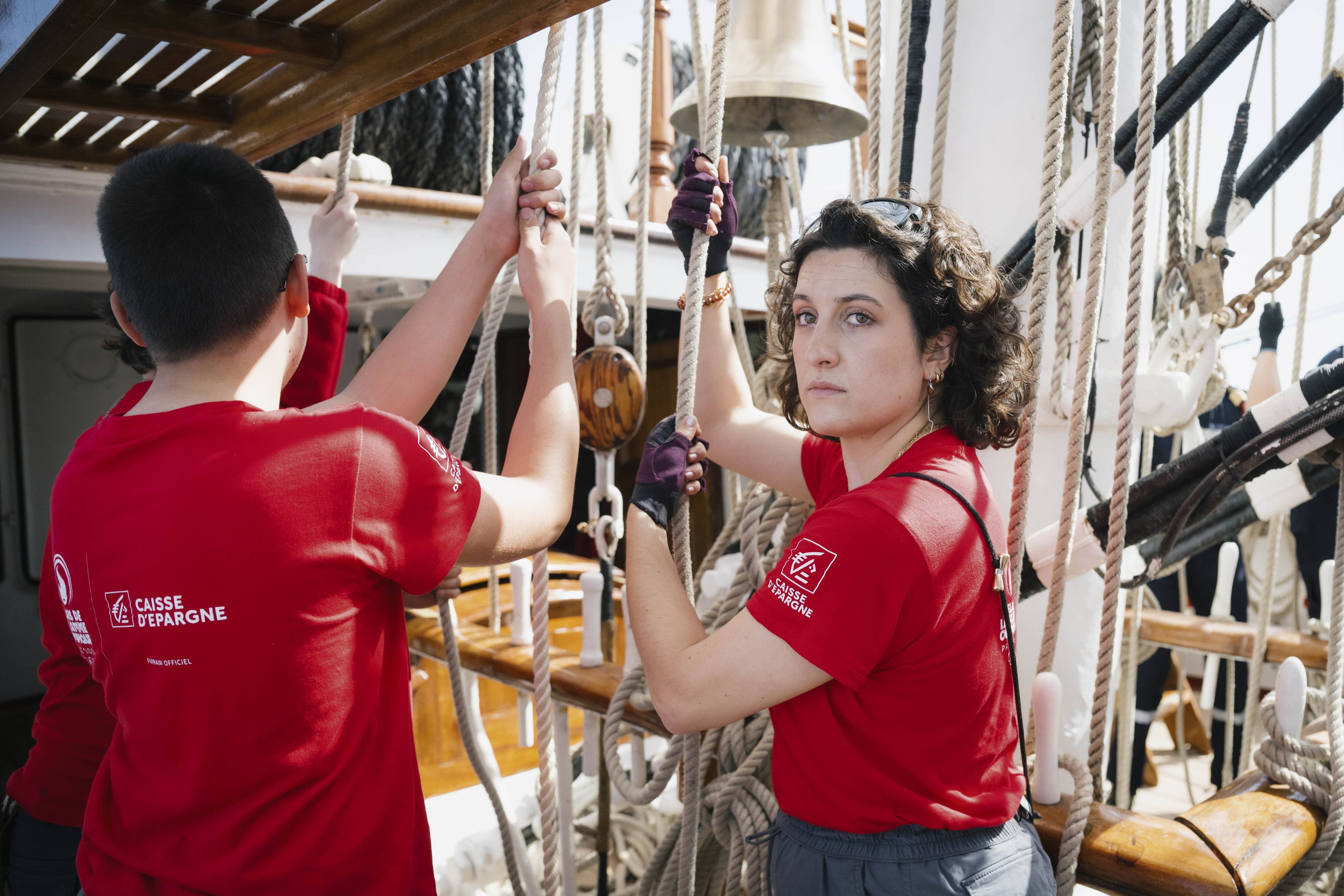 À bord du Belem qui ramène la flamme olympique, des conditions de navigation plus musclées