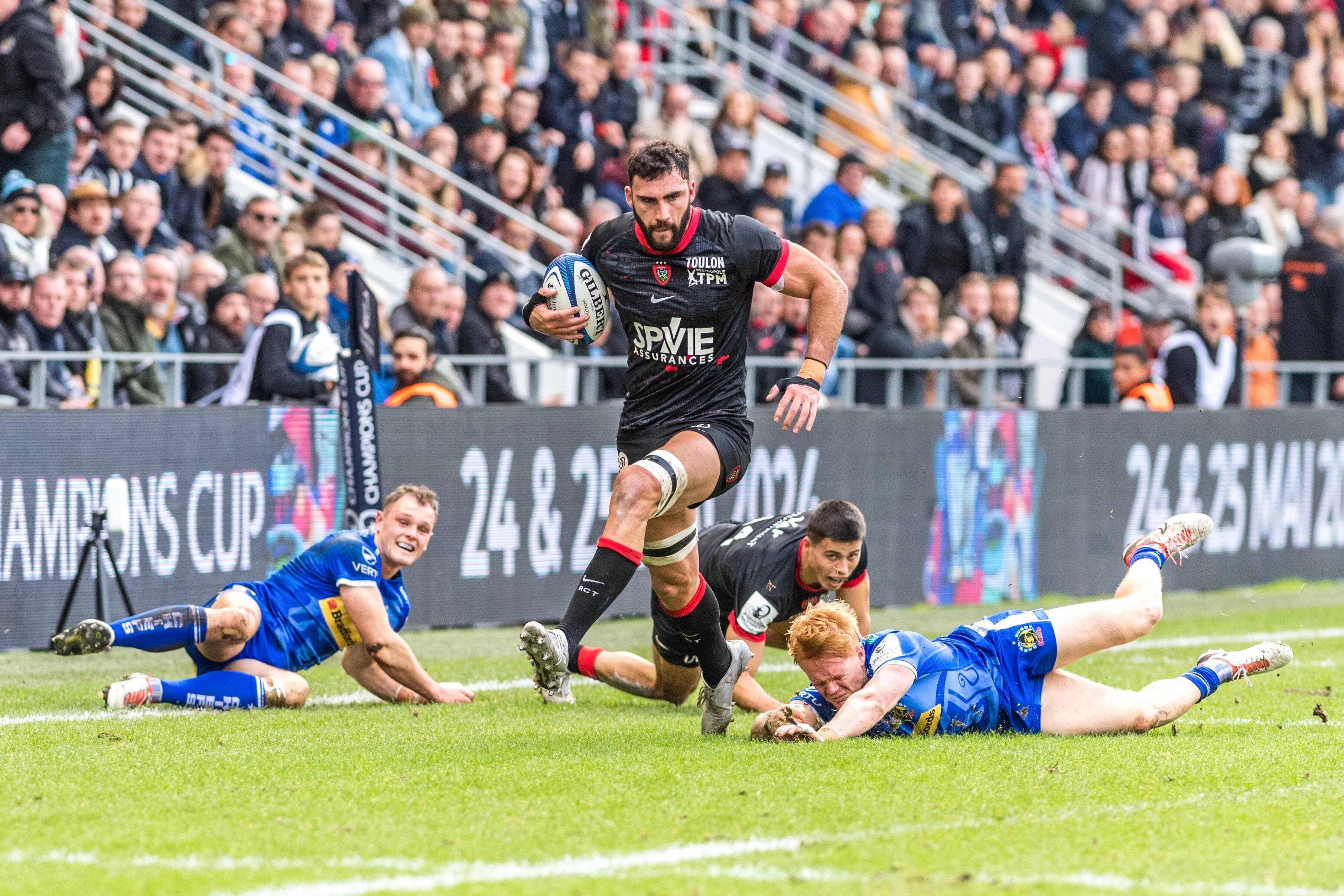 Charles Ollivon à nouveau titulaire en numéro 8 avec le RCT face à Lyon ce samedi