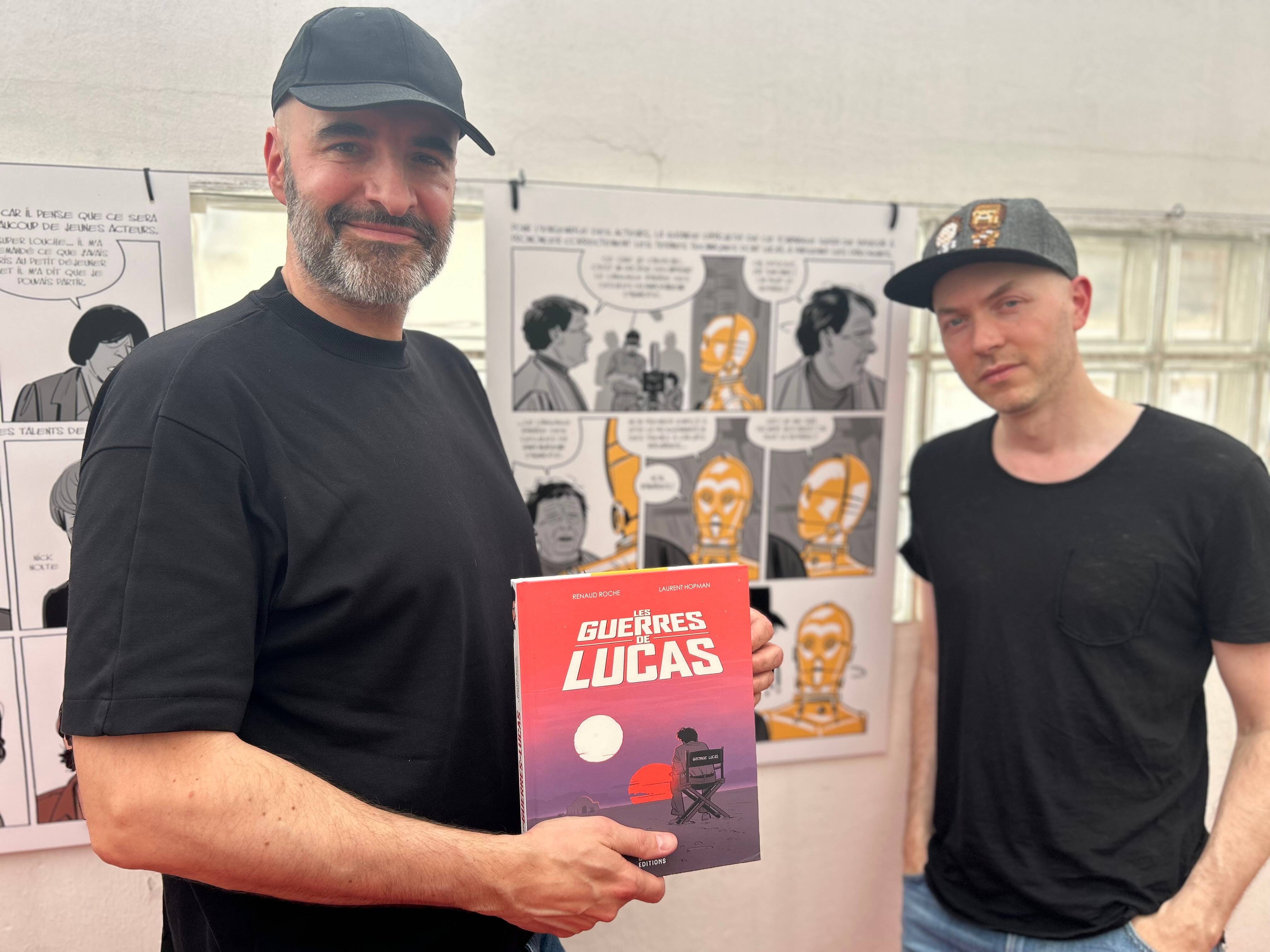 Les auteurs de la BD "Les Guerres de Lucas" de passage à Cannes au moment où George Lucas sera honoré par le Festival