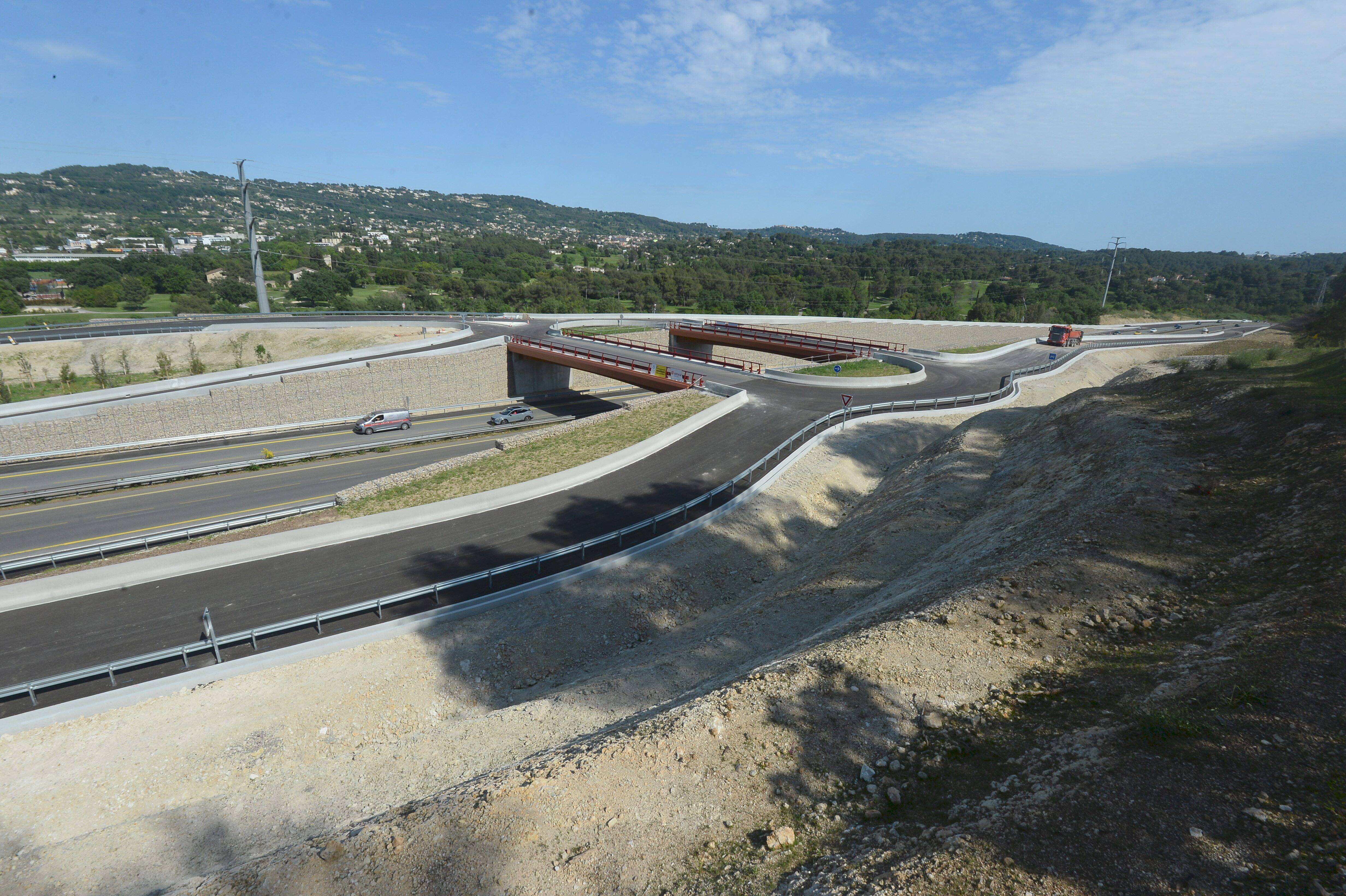 Après plus de deux ans de travaux, l'échangeur de la Paoute sur la pénétrante Grasse-Cannes ouvre ce vendredi aux usagers