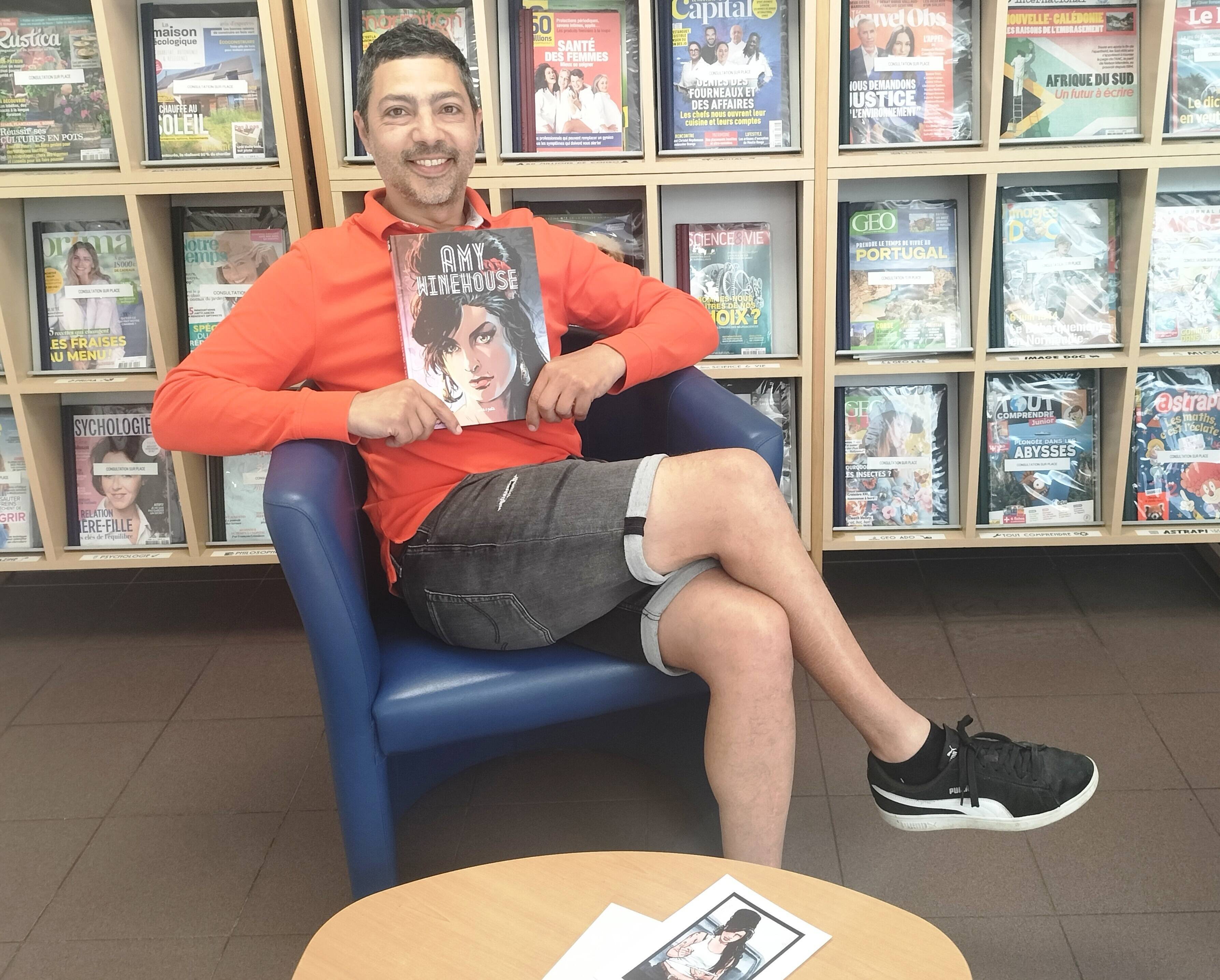 Cet artiste roquefortois sort une bande-dessinée en hommage à Amy Winehouse