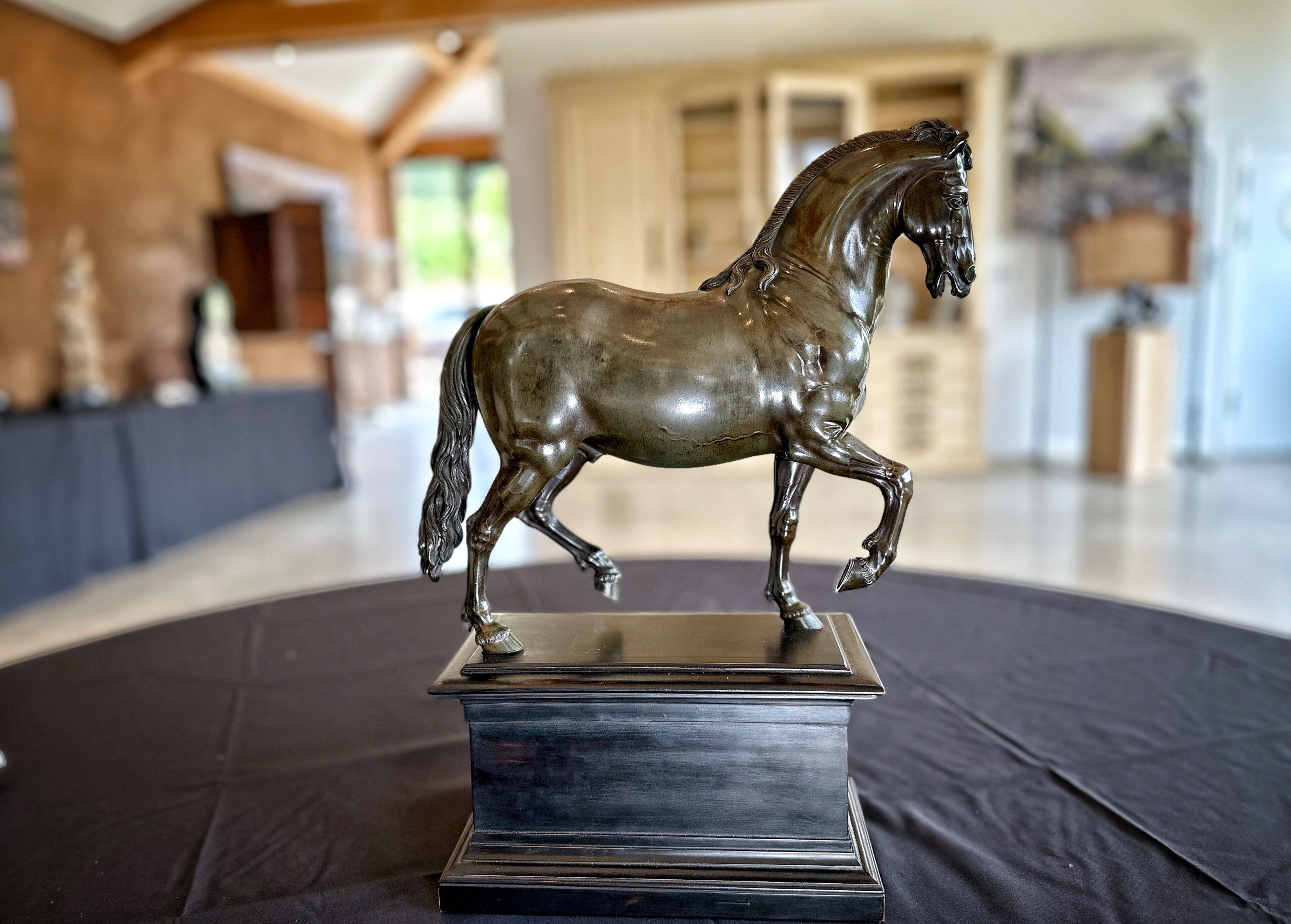 Un petit cheval de bronze, la pièce phare d'une vente aux enchères, adjugé à plusieurs centaines de milliers d'euros dans le Var