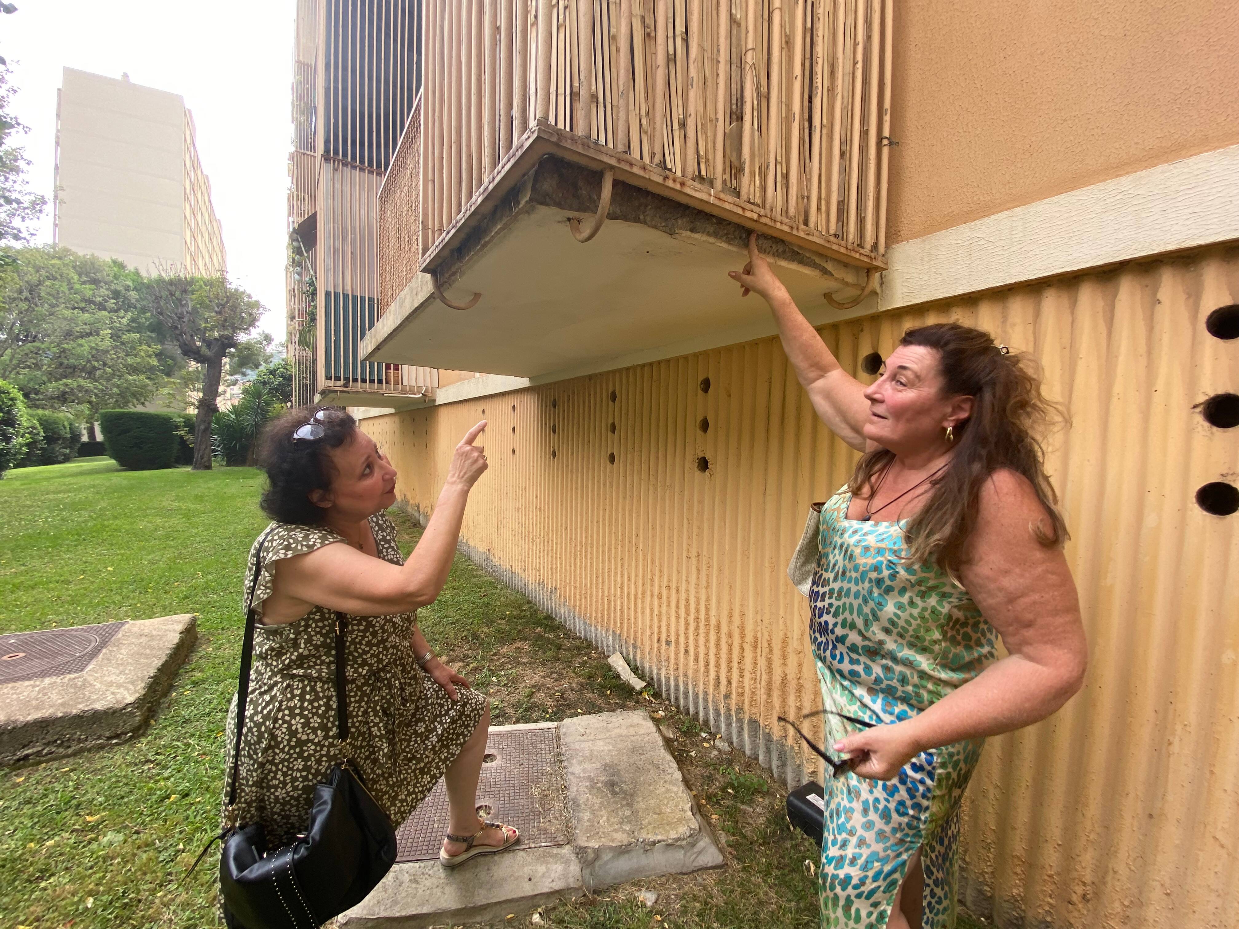 "Un jour, il y aura un mort": dans cette résidence de Nice les copropriétaires s'inquiètent du manque d'entretien des balcons