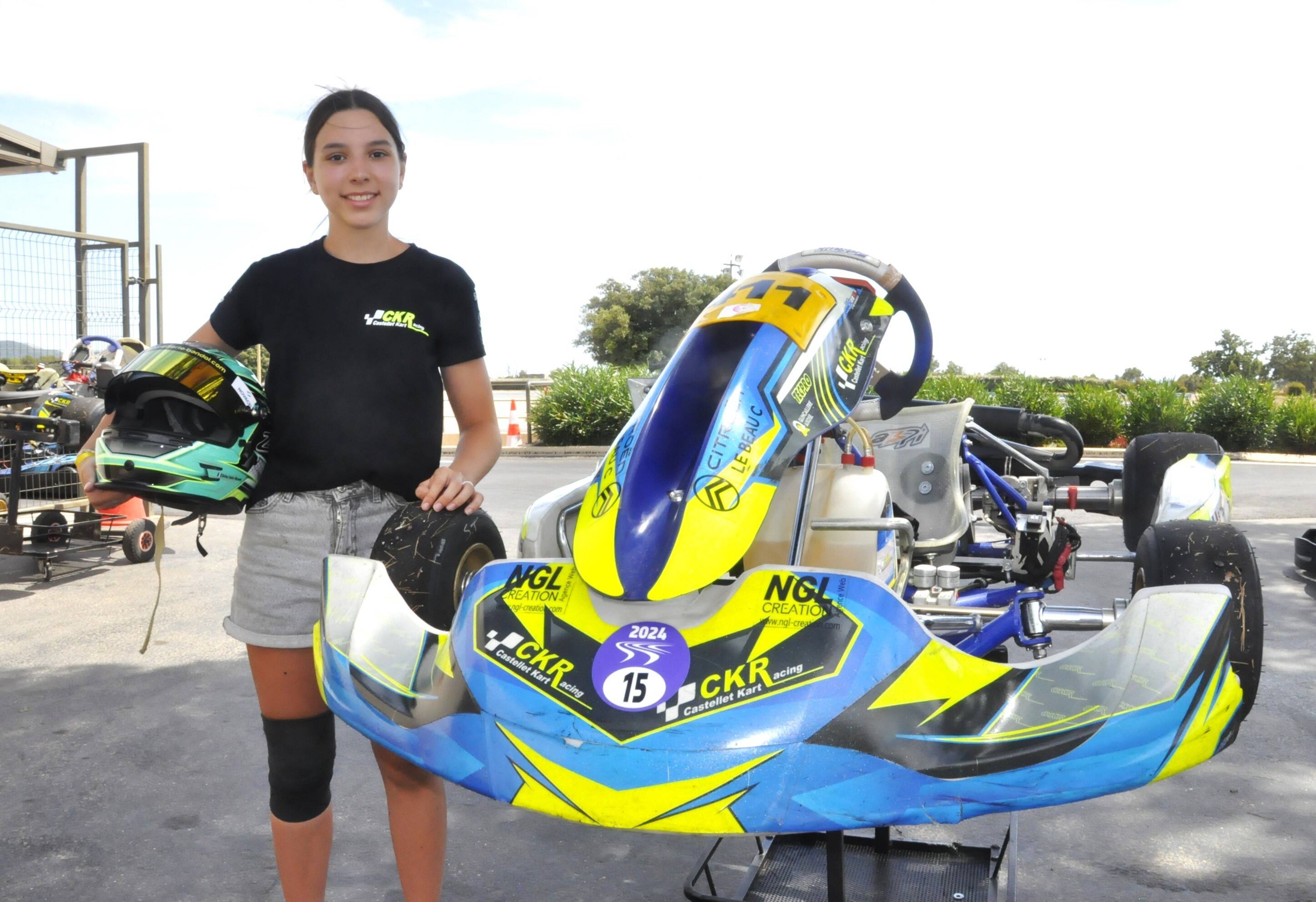 À 13 ans, cette jeune pilote de karting du Beausset à la recherche de sponsors, se projette un avenir derrière un volant