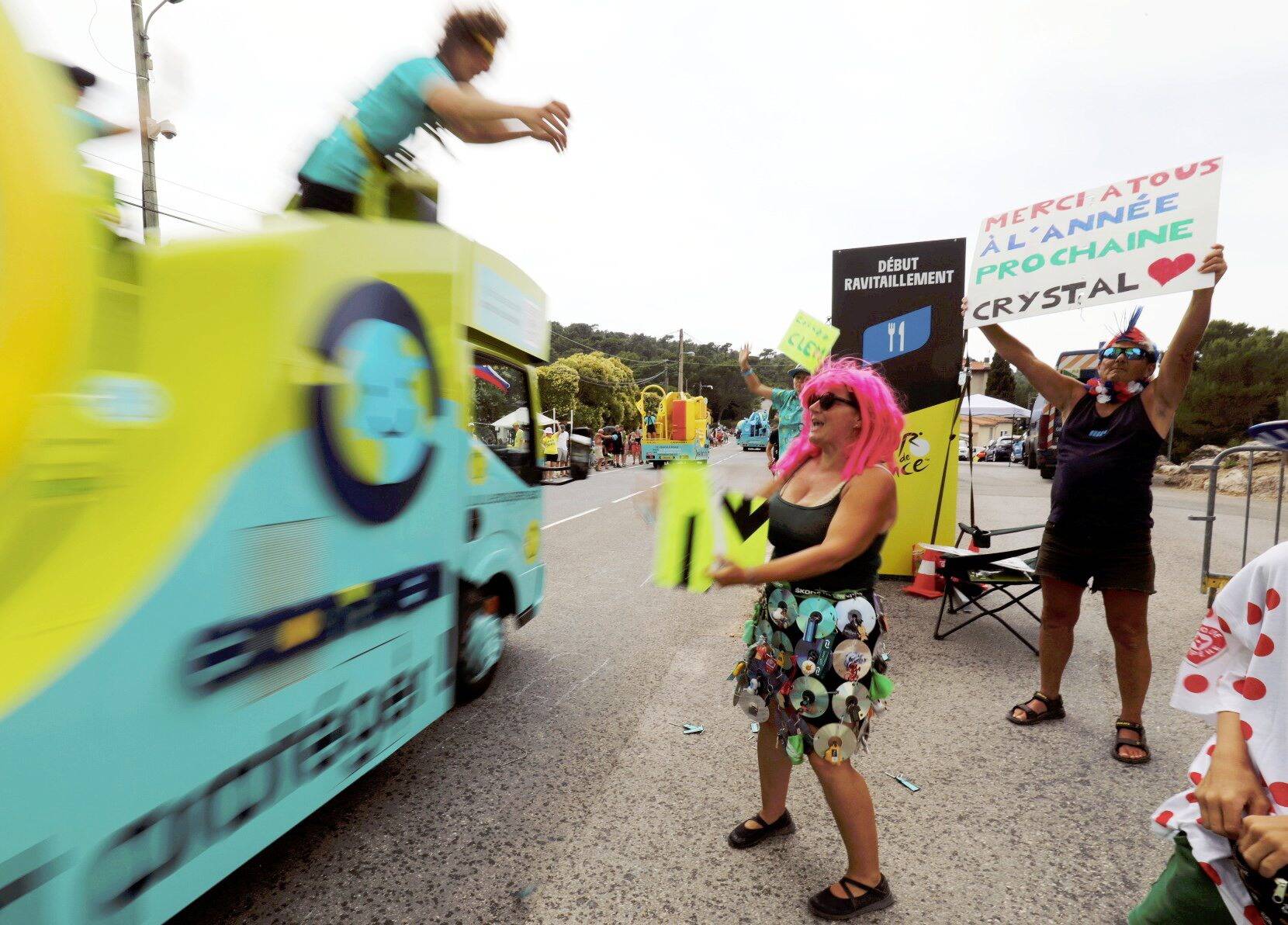 "On n'a pas beaucoup de sous mais beaucoup de coeur": au col d'Èze, cette famille qui vit le Tour de France plus fort
