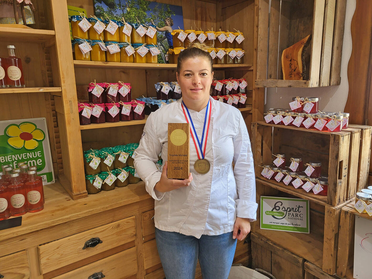 À Saint-Martin-Vésubie, elle obtient la médaille de bronze pour ses confitures