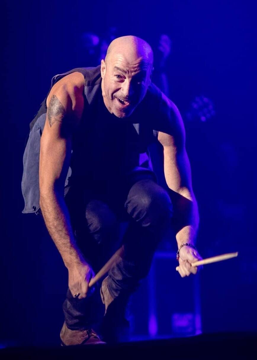 Farid Medjane, l'ancien batteur du groupe Trust va faire le show aux Marines, ce samedi soir à Cogolin