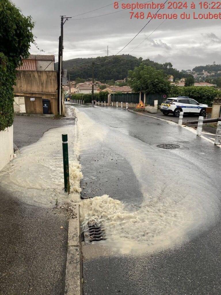 Le quartier des Plans privé d'eau après une rupture de canalisation ce lundi à Villeneuve-Loubet