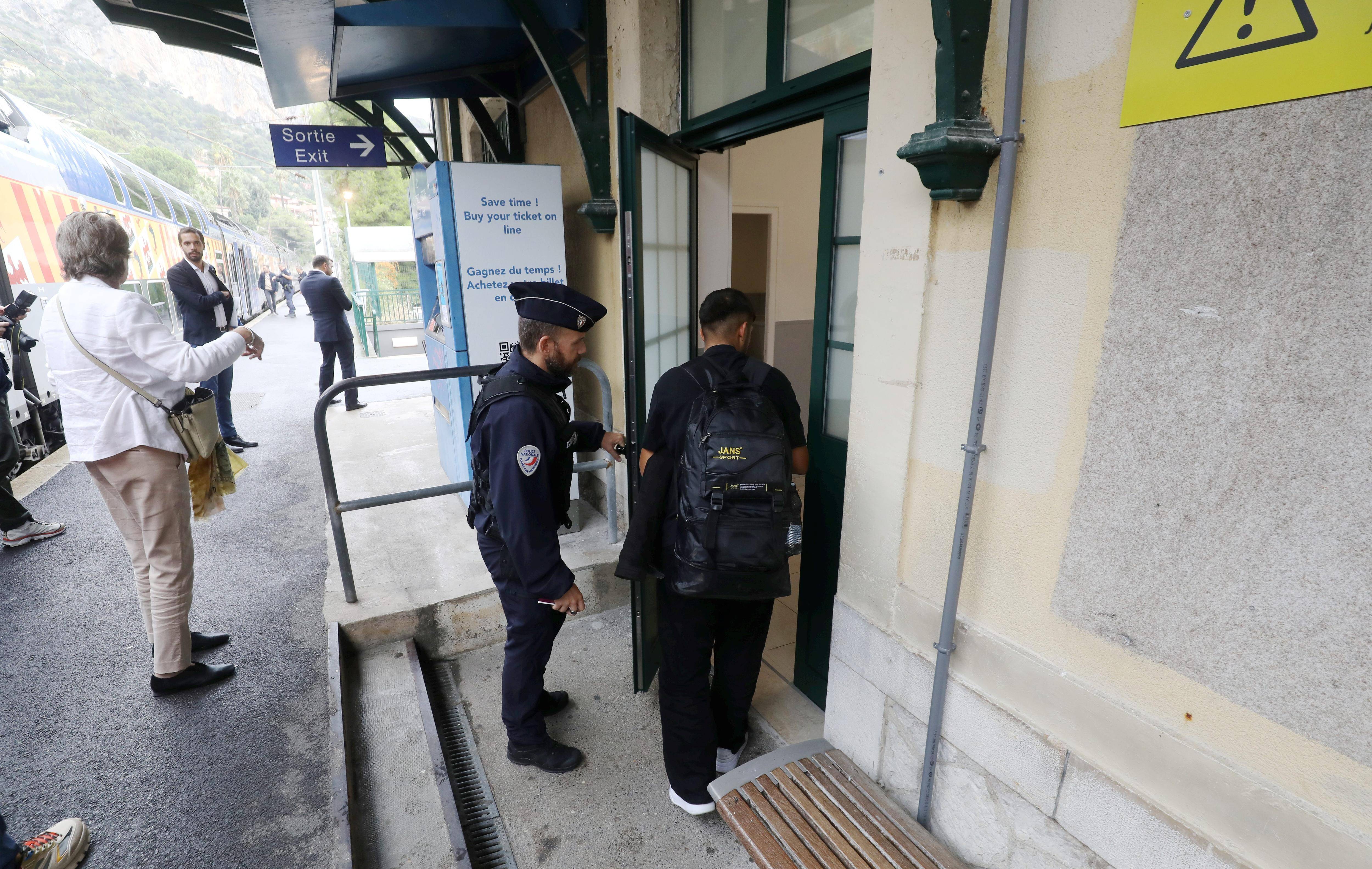 La police aux frontières inaugure des nouveaux locaux pour la PAF à la gare de Menton-Garavan