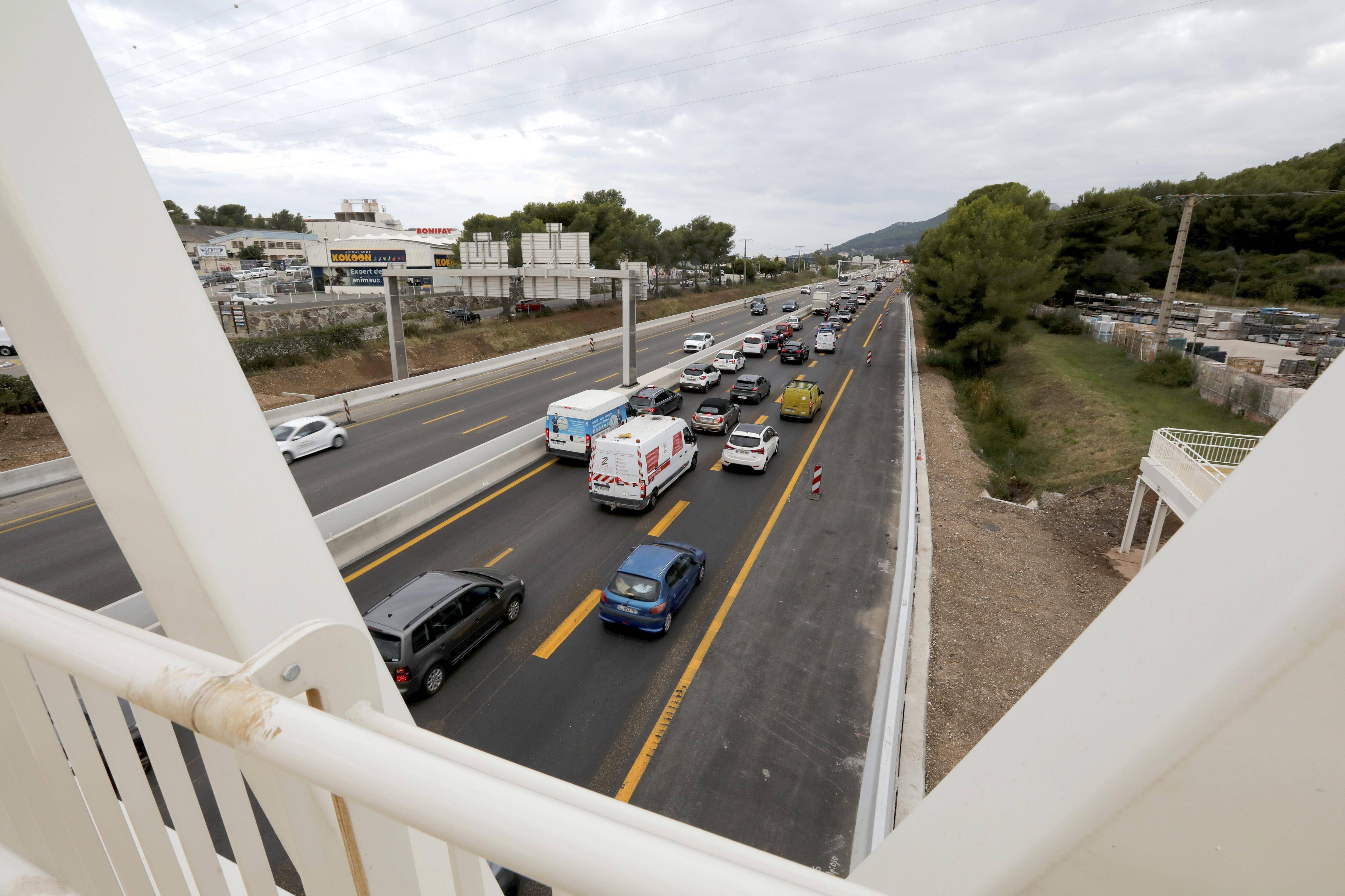 La vitesse maximale autorisée sur l'A57 restera à 70 km/h, même après la fin des travaux
