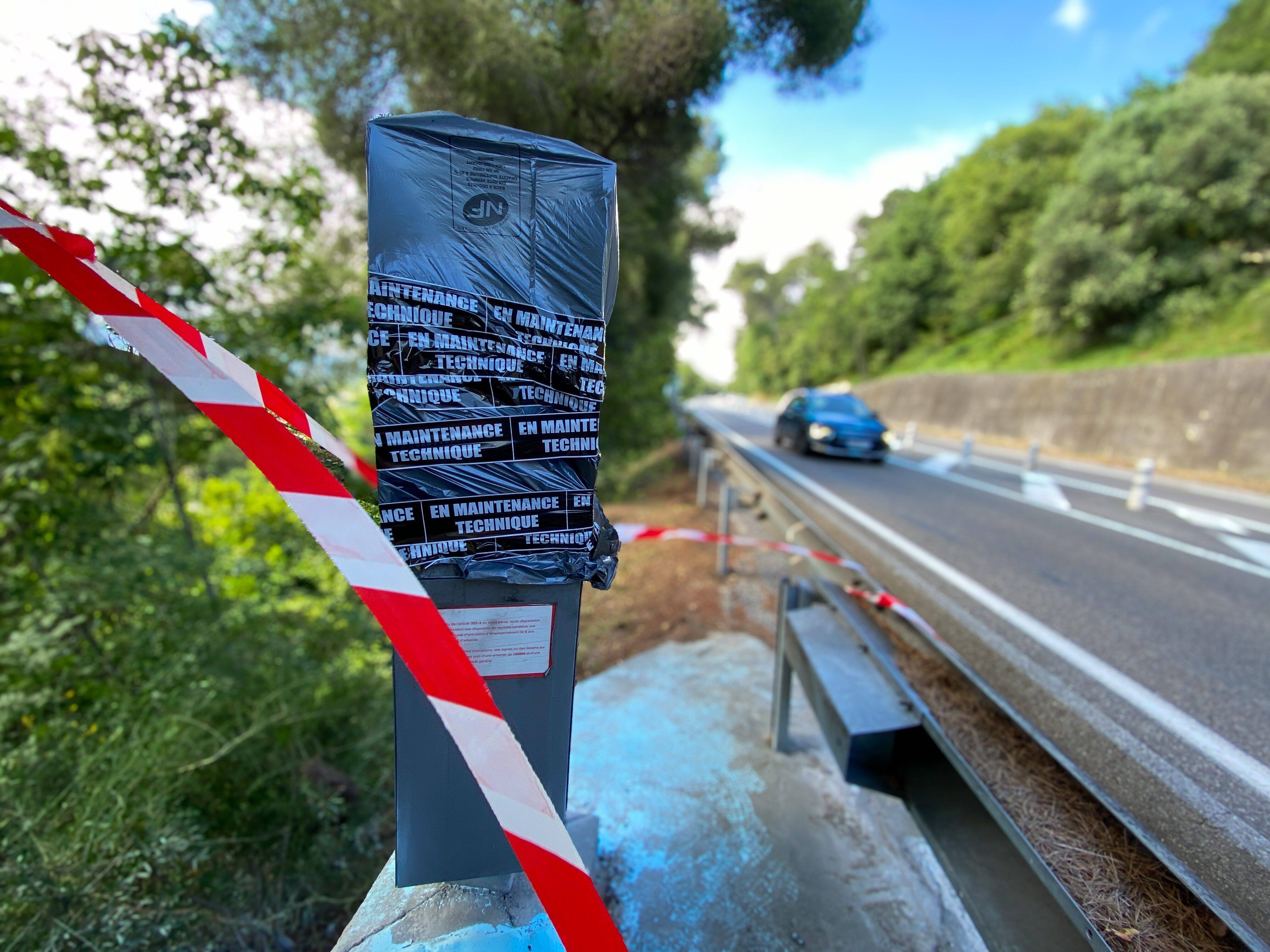Ce radar entre Vence et Cagnes-sur-Mer avait été retiré depuis un acte de vandalisme, un nouveau modèle sera finalement installé très bientôt