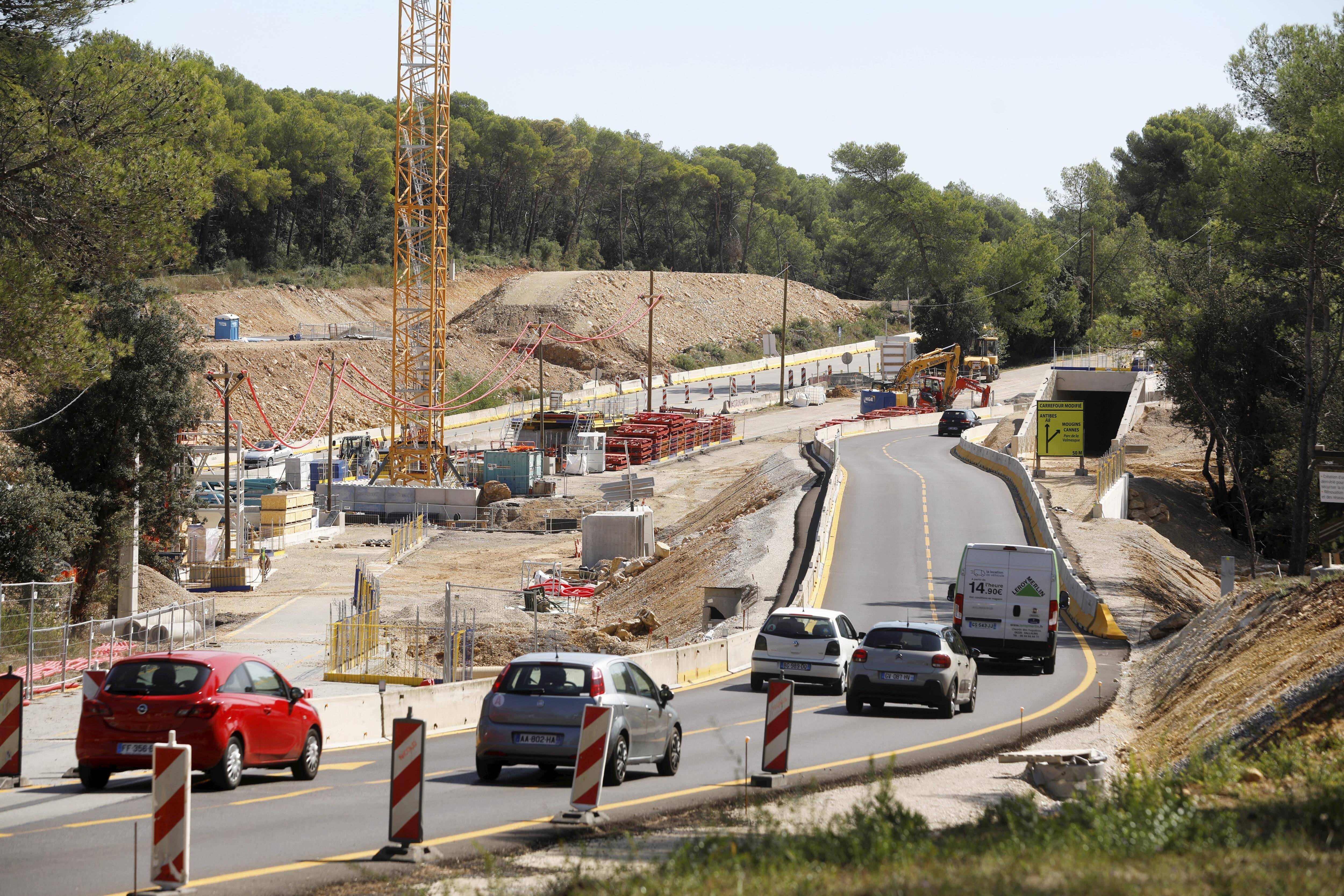 Chantier du futur village de Sophia Antipolis: les automobilistes vont devoir (re)changer leurs habitudes