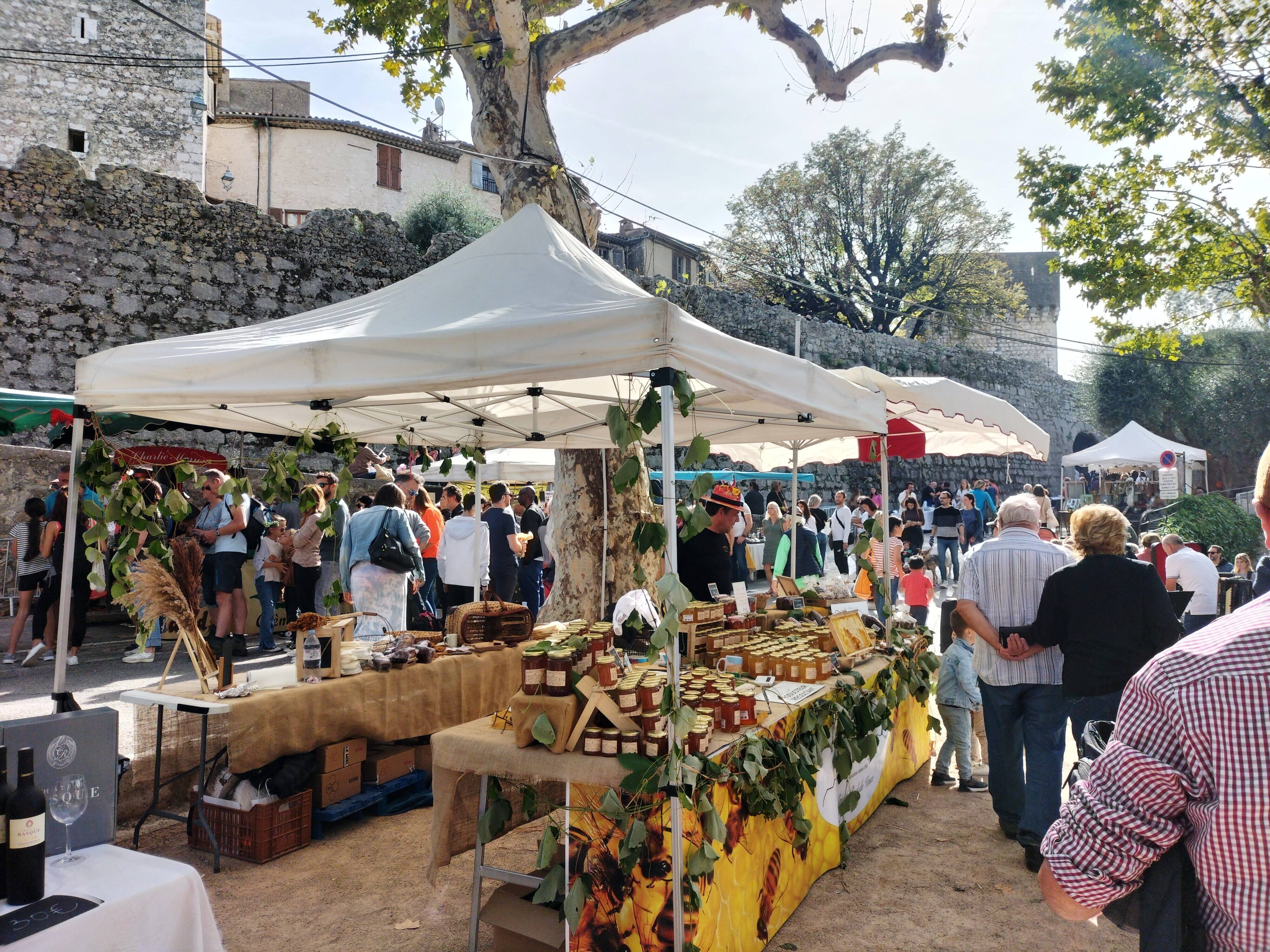 Un dimanche dédié aux vendanges et aux châtaignes à Saint-Paul-de-Vence