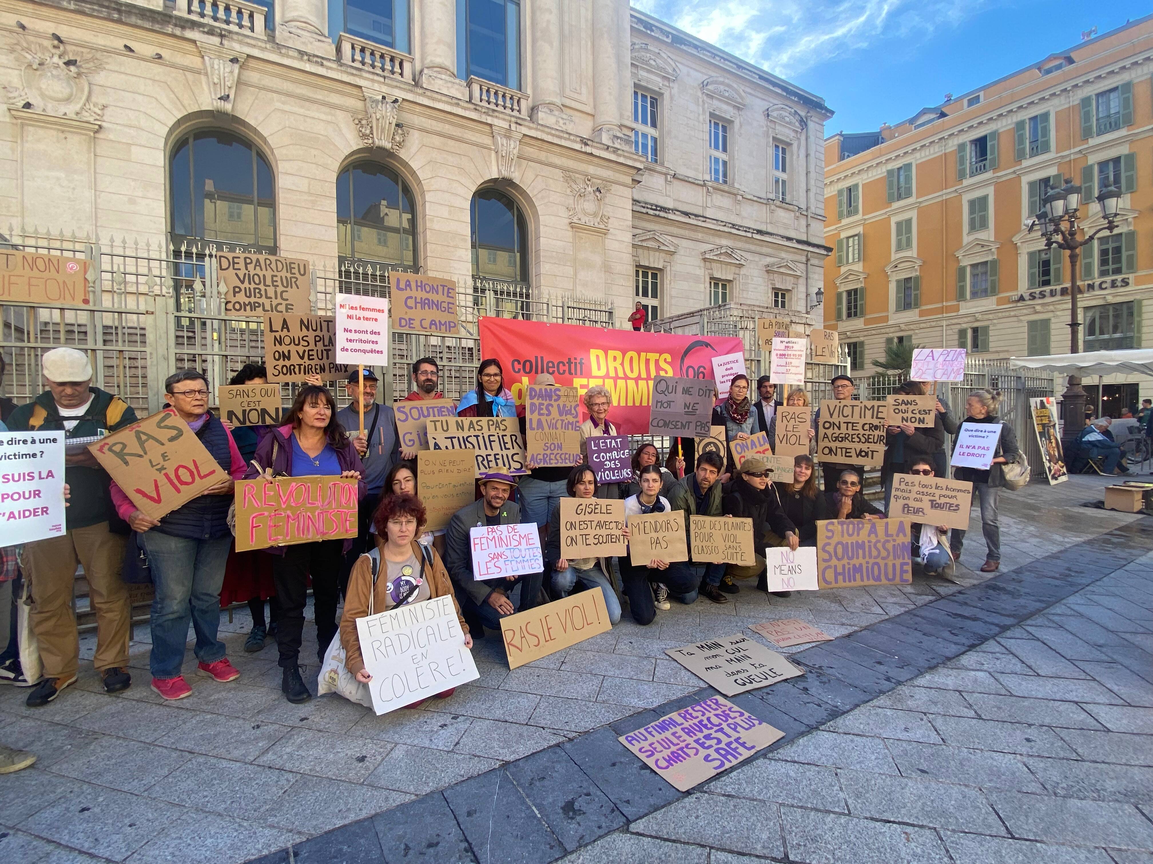 "Ras le viol", "J'ai dit non bouffon": un collectif féministe dénonce à Nice des mesures pointillistes pour protéger les femmes