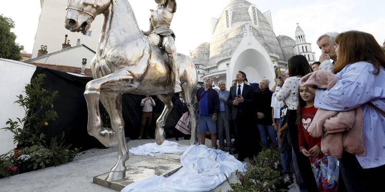 Surprise: la statue de Jeanne-d’Arc dévoilée à l’inauguration du parking et du jardin à Nice