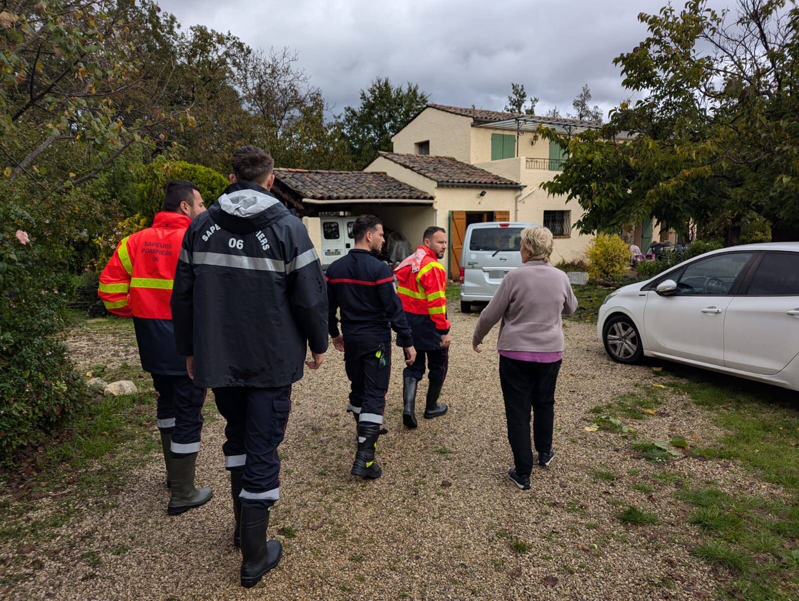 Intempéries: nuit agitée pour les pompiers dans l'Ouest des Alpes-Maritimes, mais pas de blessés
