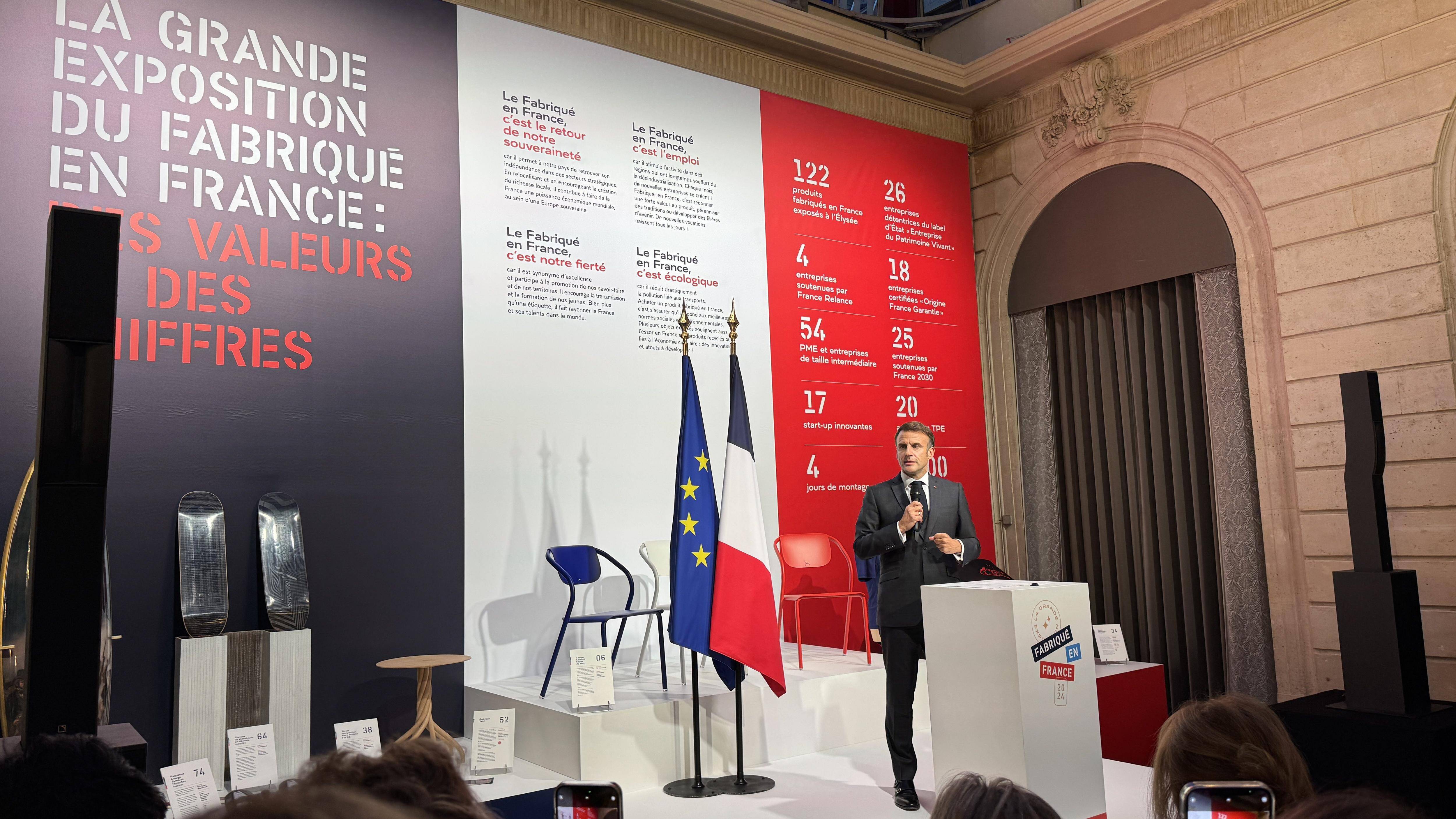 "Le fabriqué en France est un gage de qualité... Vous portez l'excellence de ces métiers": cet objet des Alpes-Maritimes fait sensation à l'Élysée