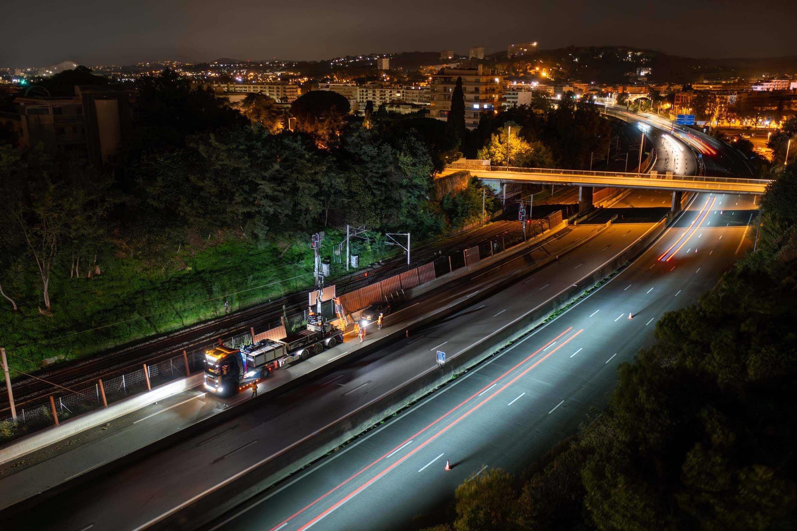 "On va diviser par plus de deux le niveau sonore": des travaux sur l'A8 contre le bruit à Cagnes-sur-Mer