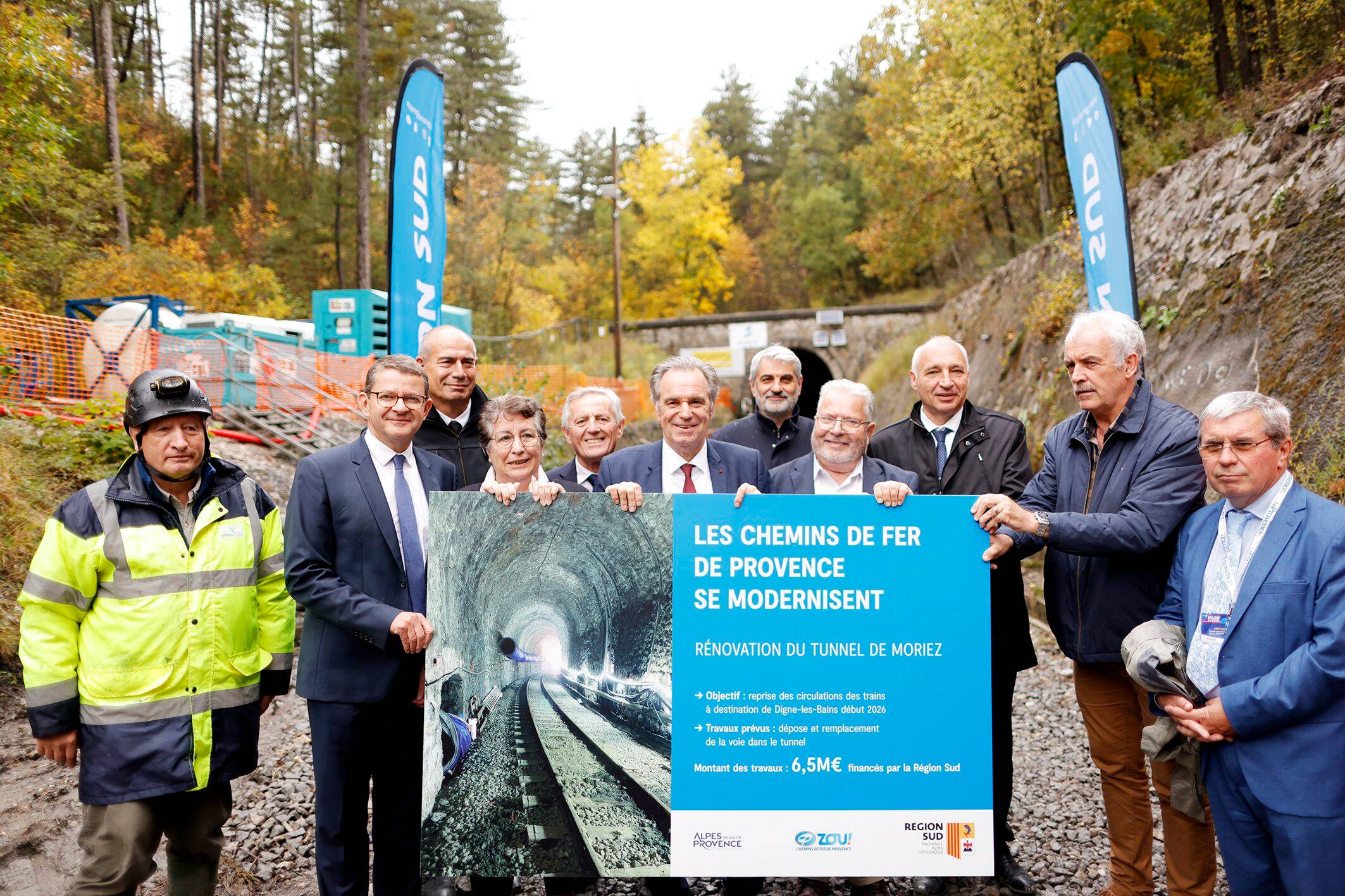 Chemins de fer de Provence: les travaux démarrent au tunnel de Moriez à Saint-André-les-Alpes