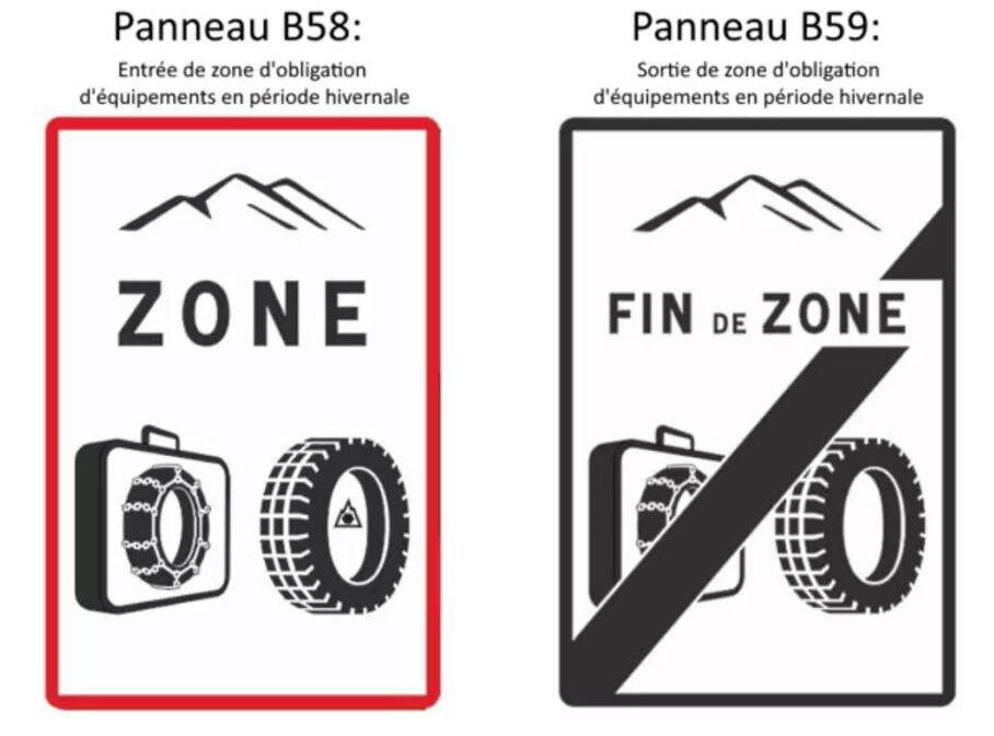 Les équipements d'hiver de nouveau obligatoires sur la route dans plusieurs communes des Alpes-Maritimes et du Var